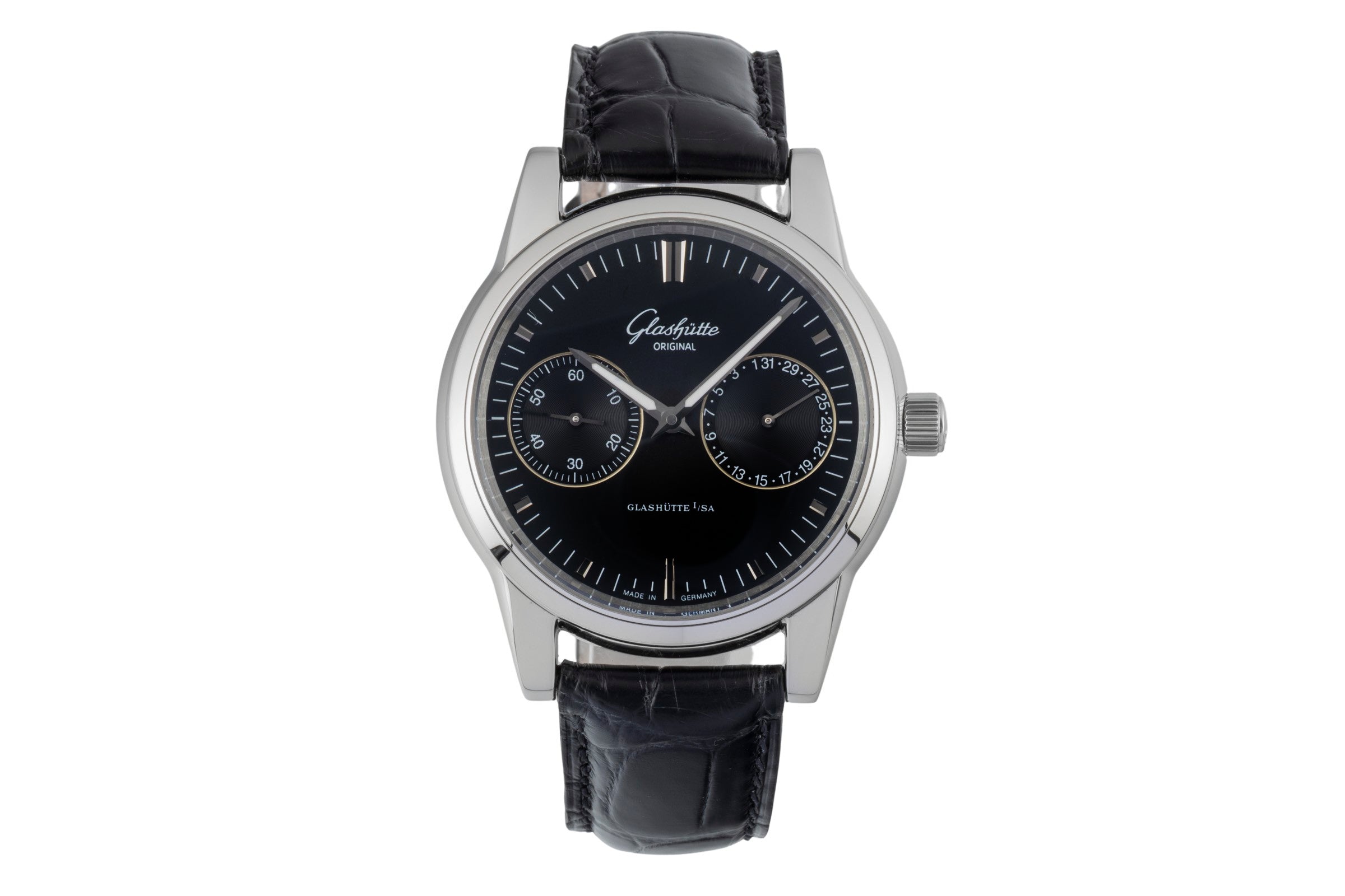 Glashütte Senator steel automatic men's watch 39-58-01-02-04  [2600158]
