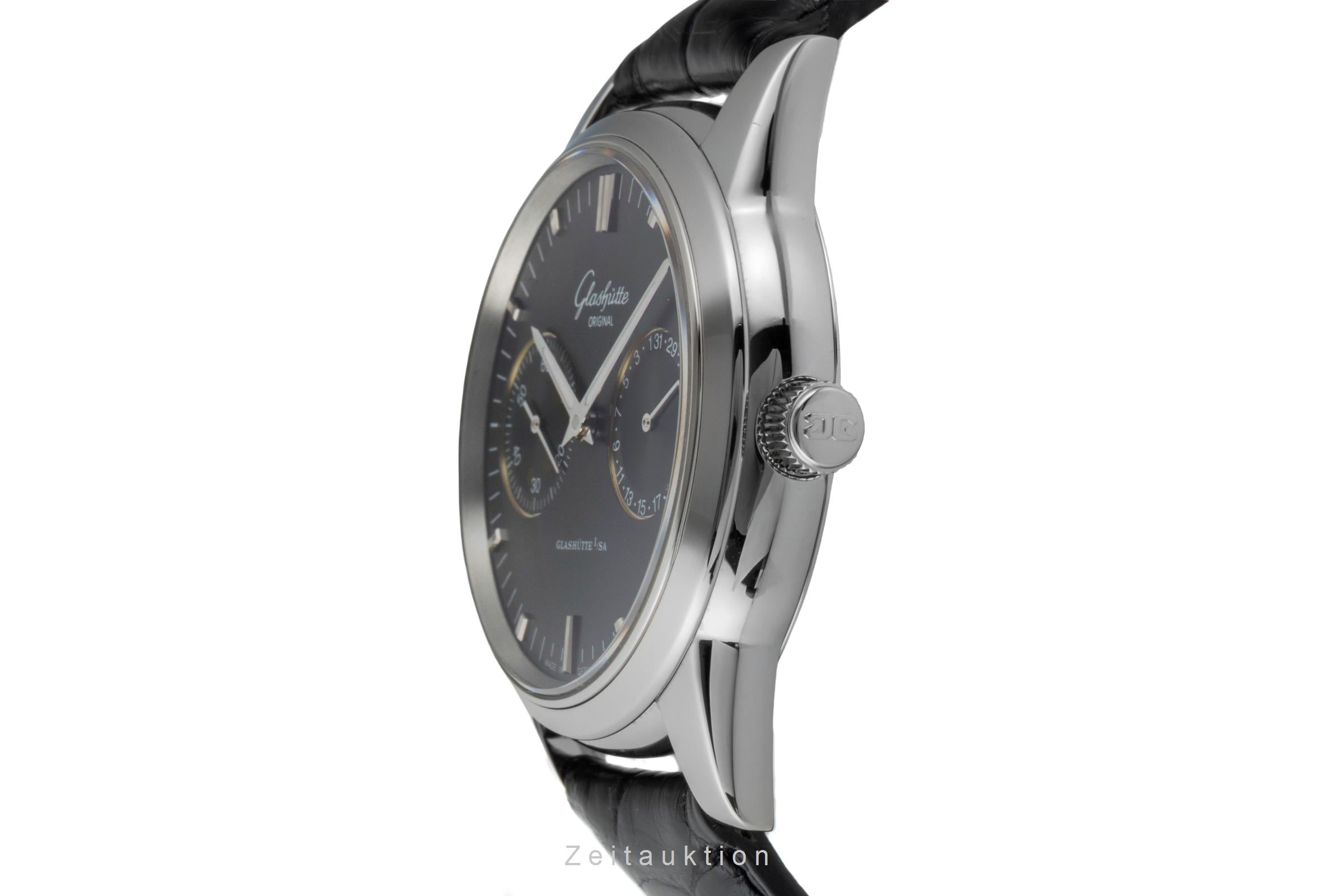 Glashütte Senator acier automatique montre pour hommes 39-58-01-02-04  [2600158]