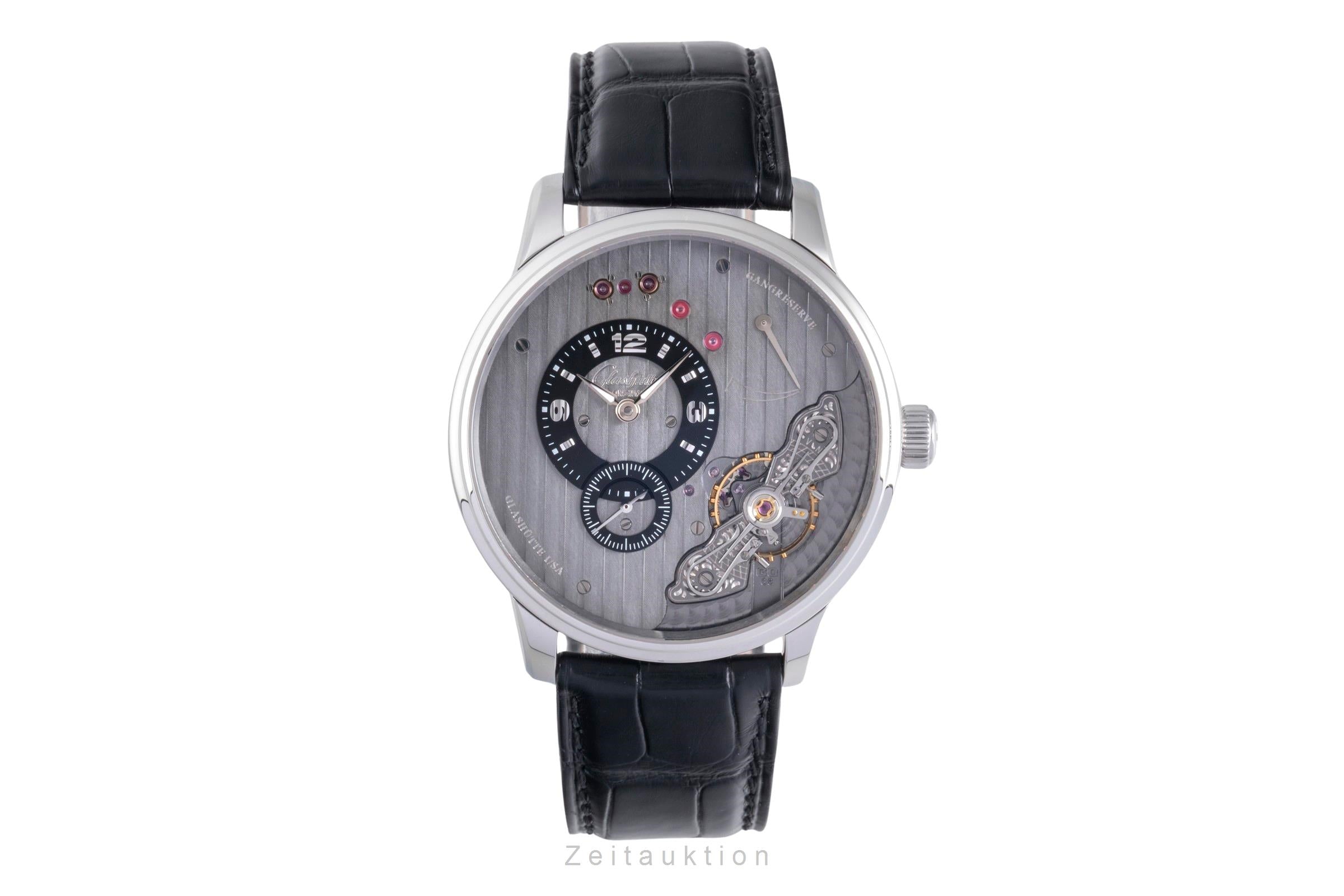 Glashütte PanoInverse XL Stahl Handaufzug Herren Ref. 1-66-06-04-22-62 B&P 2017 [2600159]