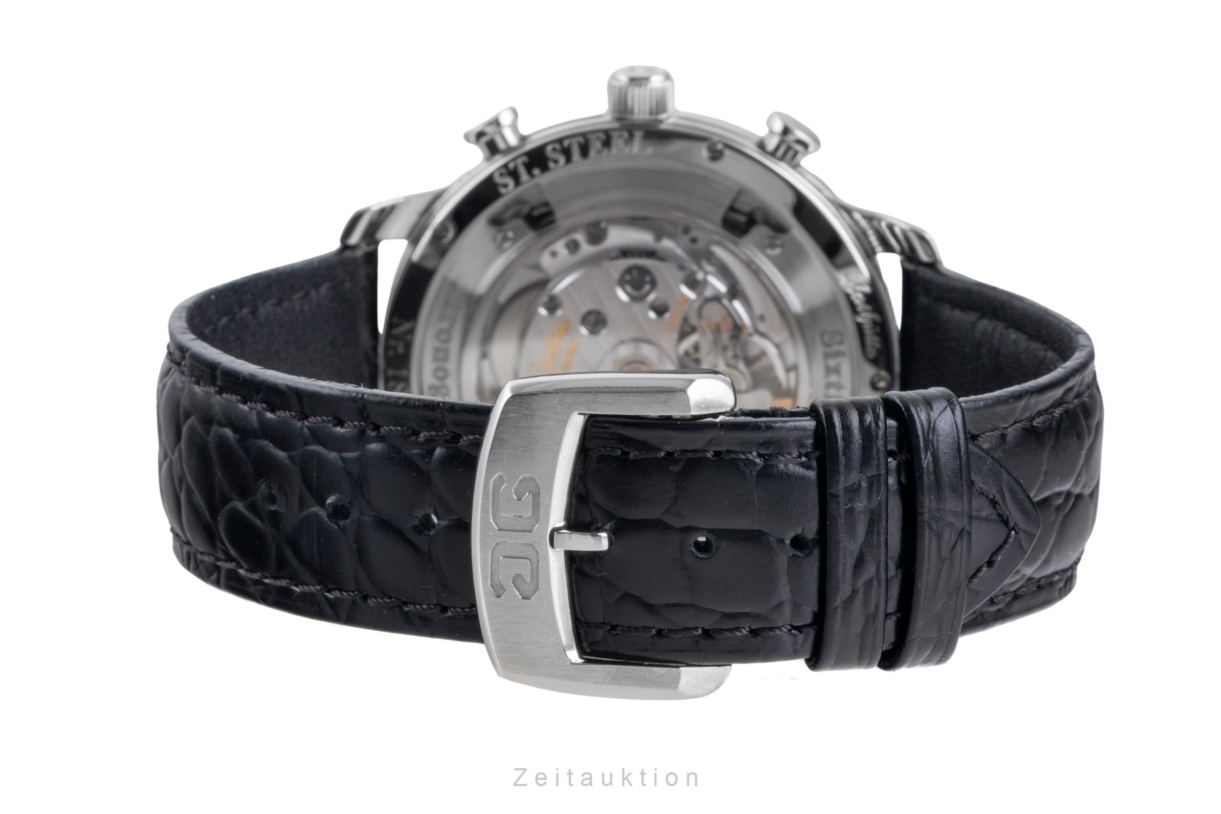 Glashütte Sixties chronograph steel automatic men's watch 1-39-34-02-22-04 LP: 9500EUR  [2600160]