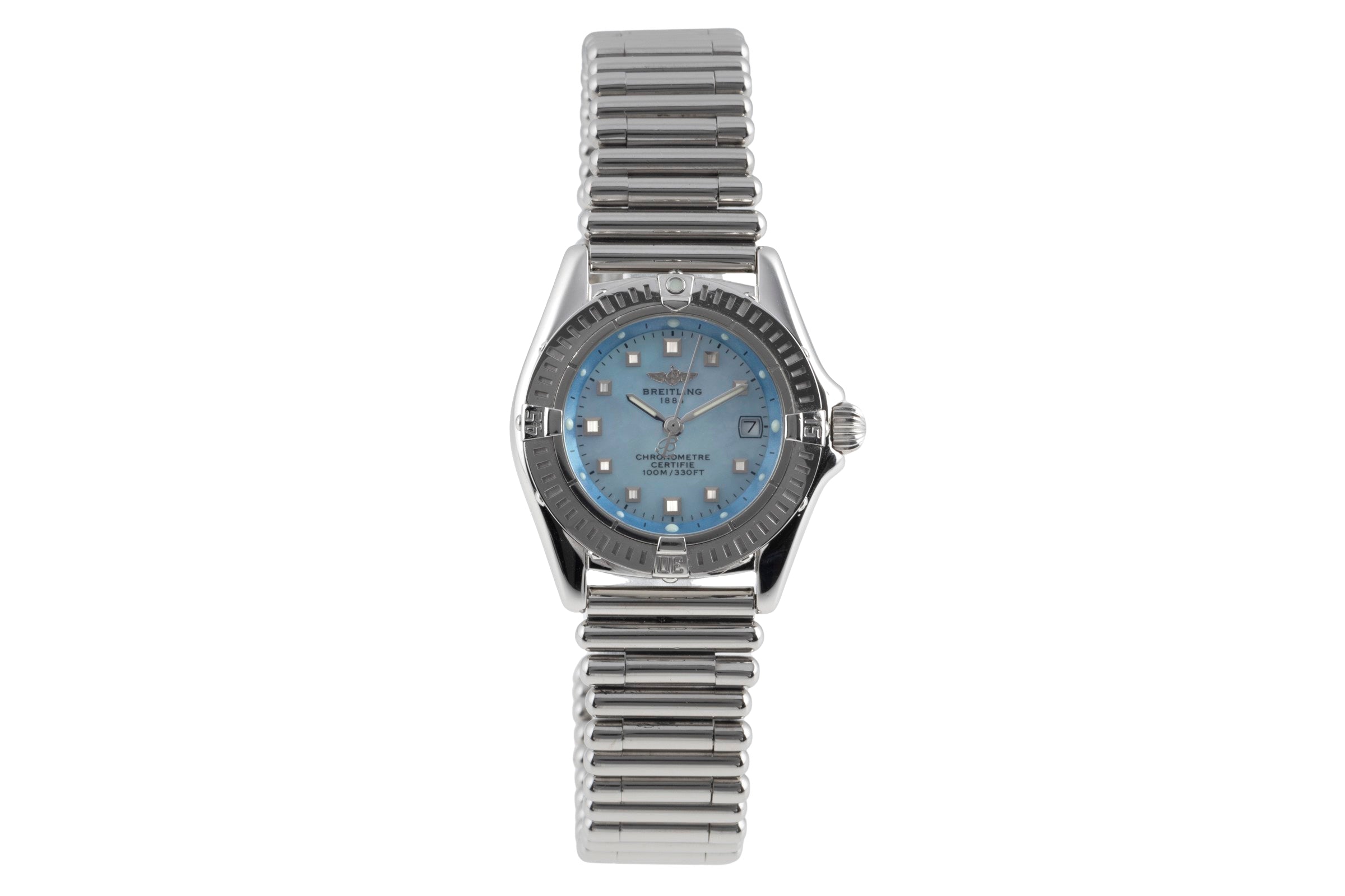 Breitling Callistino Lady Datum Perlmutt Edelstahl Quarz Damenuhr Ref. A72345 [2600163]