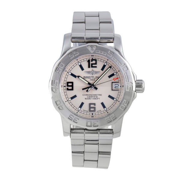 Breitling Colt 33 Lady Silver Dial Edelstahl Quarz Damenuhr Ref. A77387 B&P 2012 [2600164]