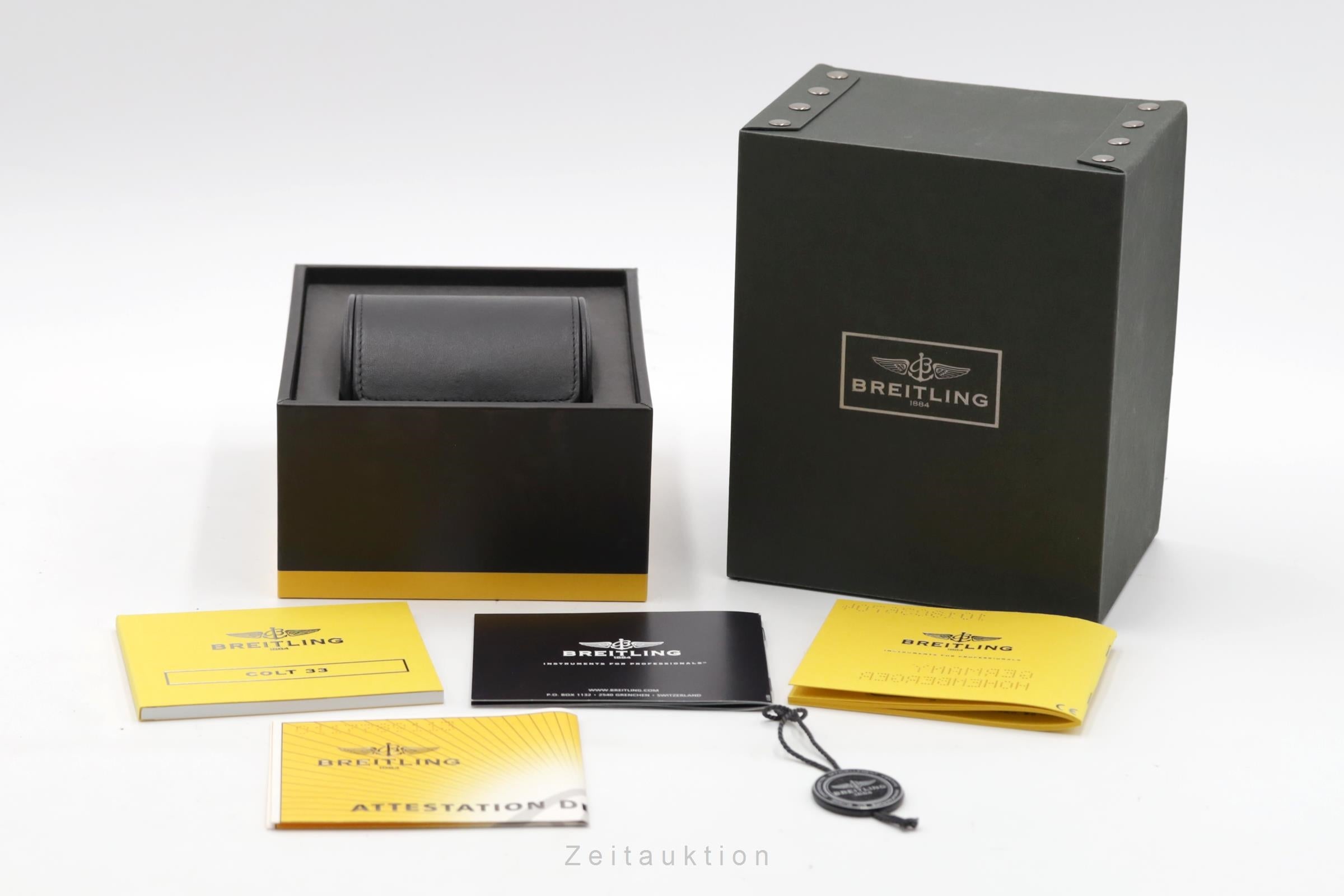 Breitling Colt 33 Lady Silver Dial Edelstahl Quarz Damenuhr Ref. A77387 B&P 2012 [2600164]