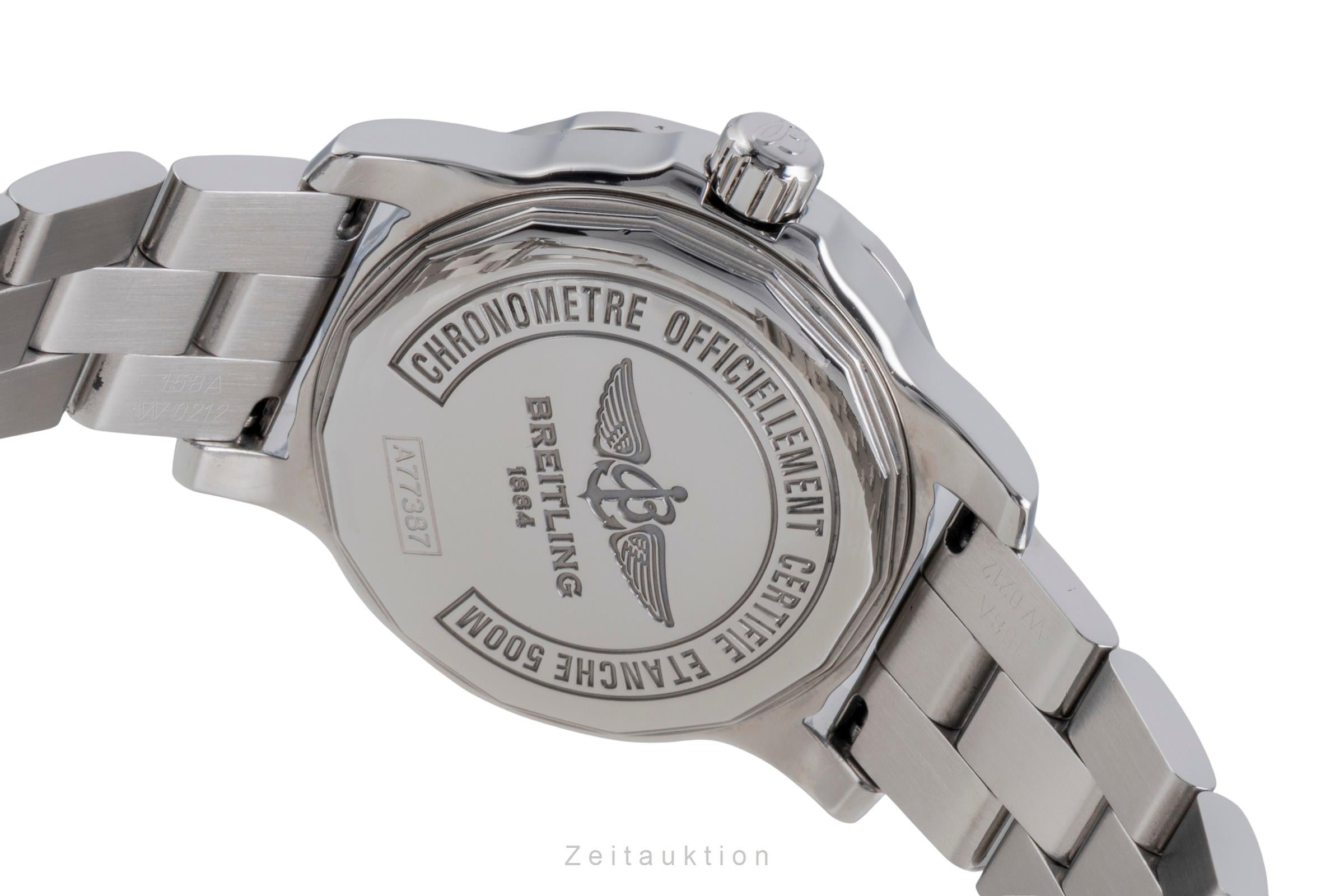 Breitling Colt 33 Lady Silver Dial Edelstahl Quarz Damenuhr Ref. A77387 B&P 2012 [2600164]