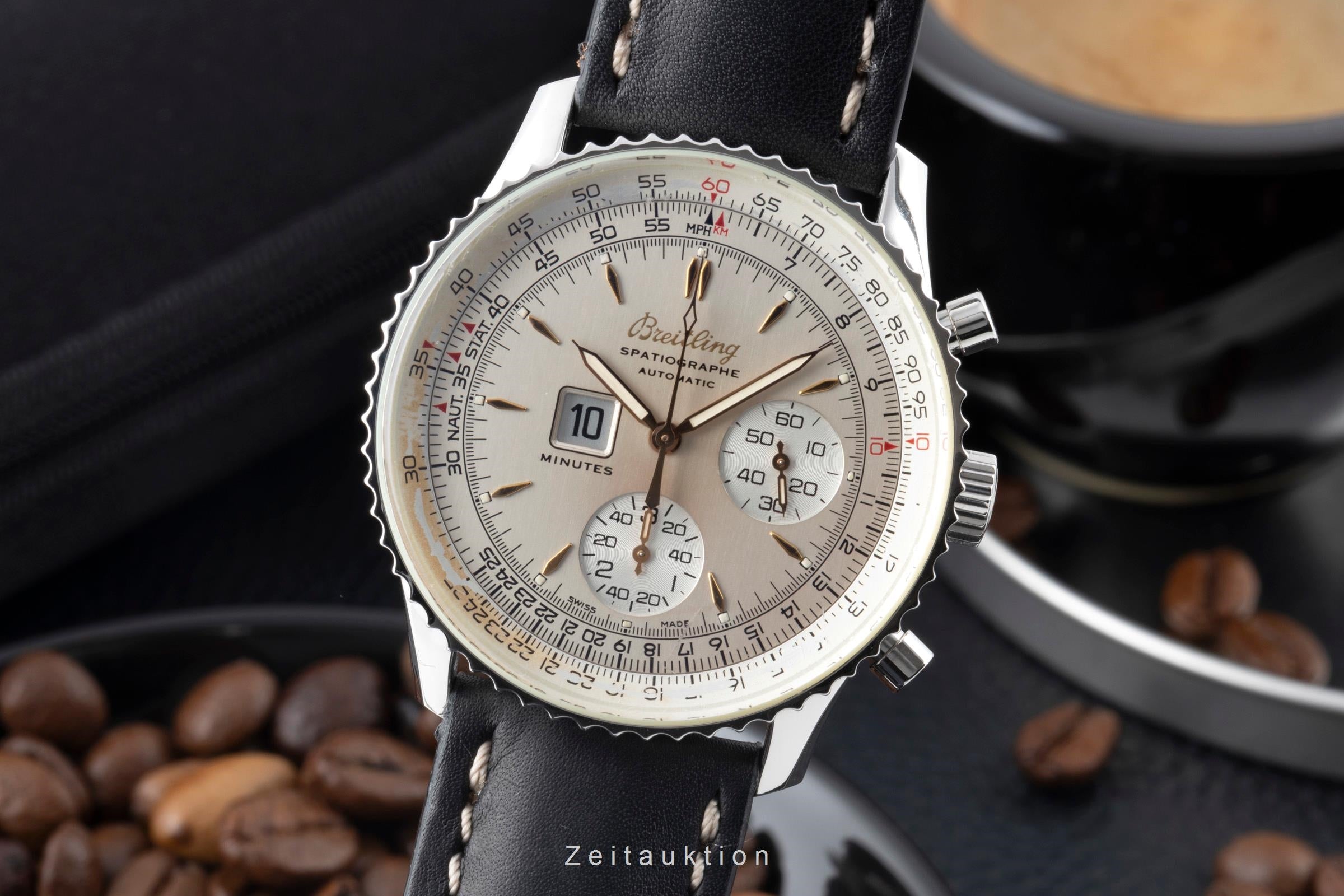 Breitling Montbrillant chronograph steel automatic Kal. B36 Ref
