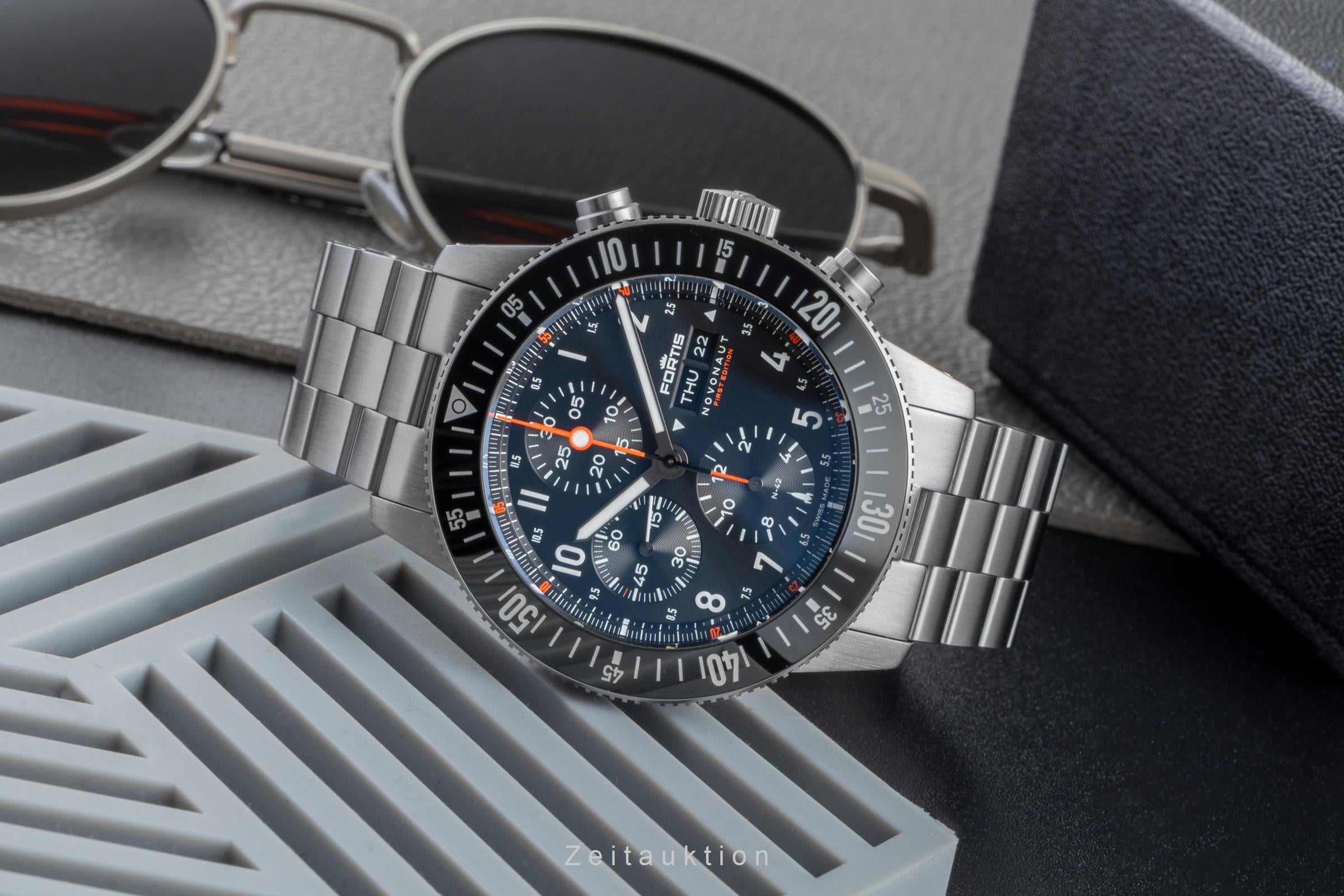 Fortis chronograph steel automatic men's watch F2040010  FW32316733 Limited  [2600168]