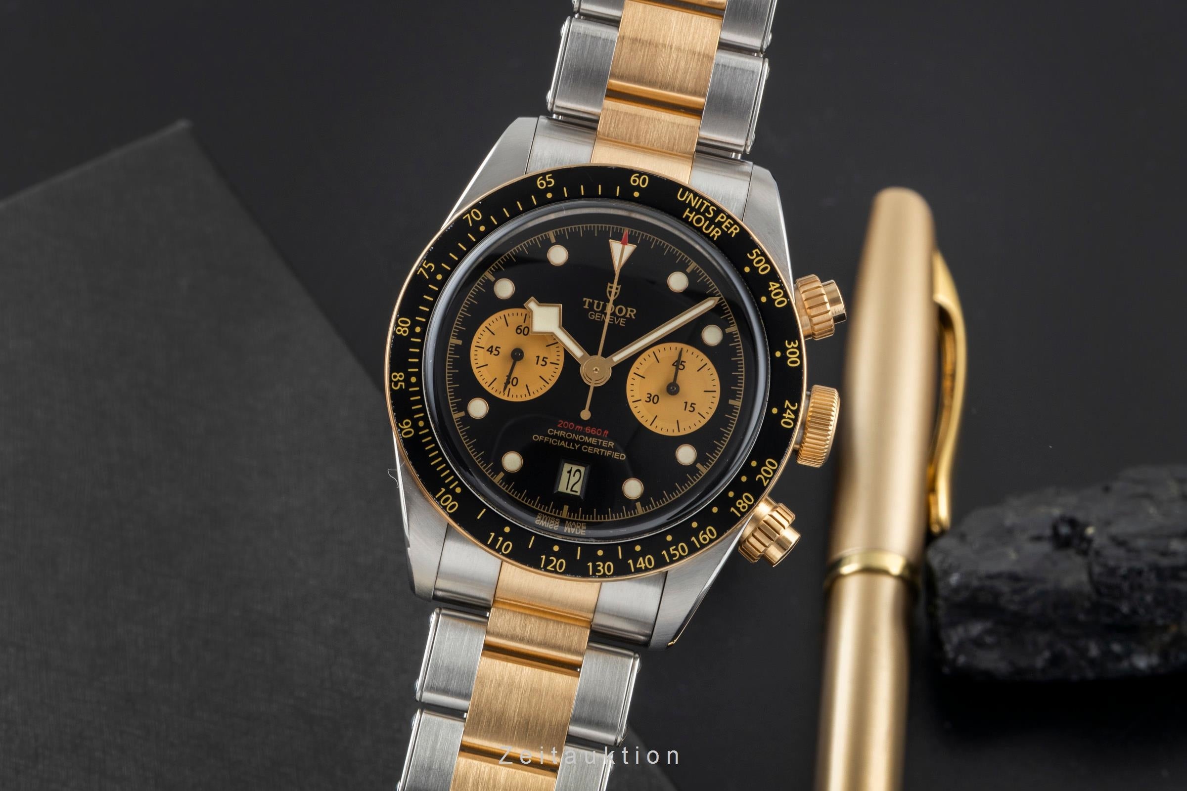 Tudor Black Bay chronograph steel / gold automatic men's watch M79363N-0001 LP: 9590EUR  [2600175]