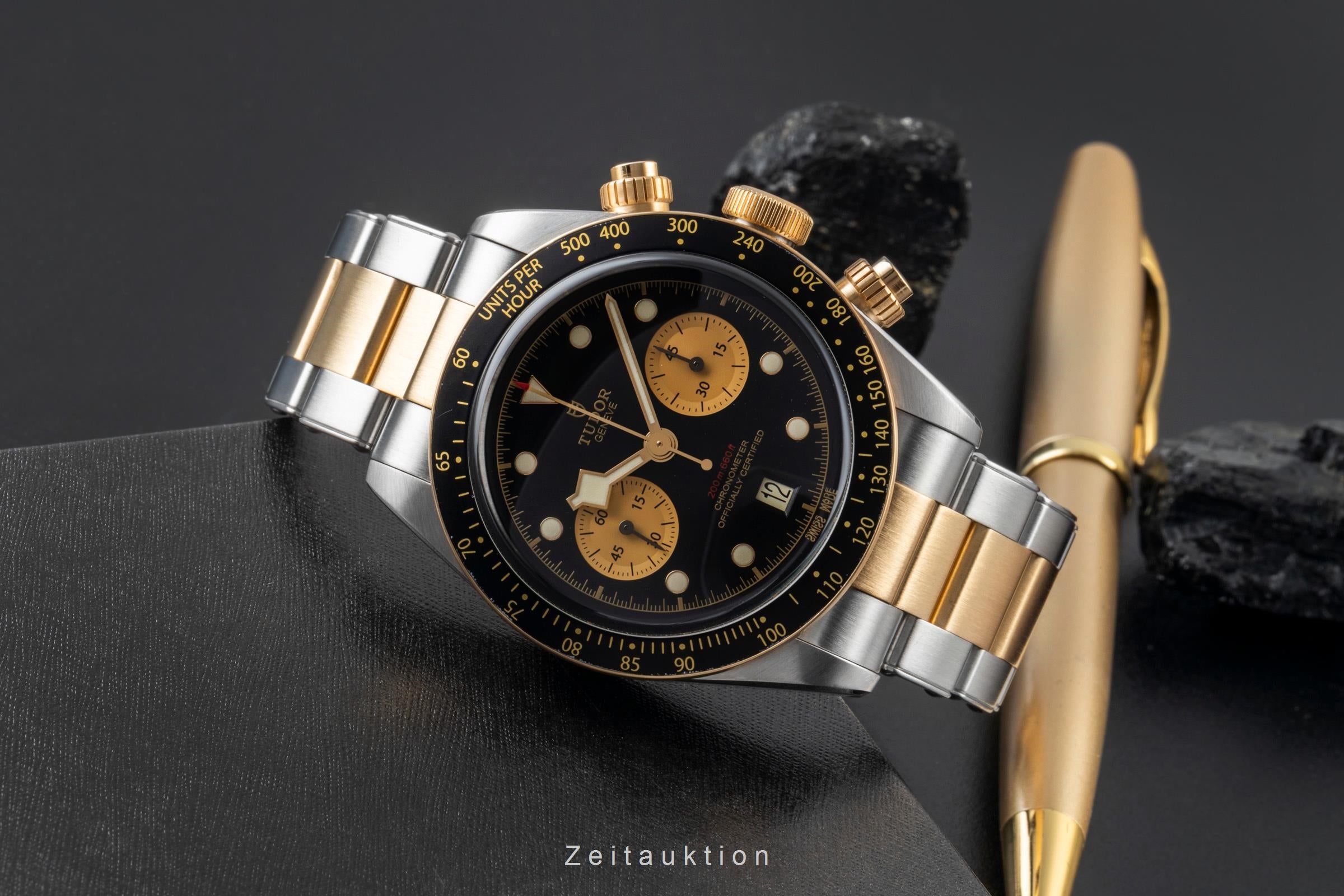 Tudor Black Bay chronograph steel / gold automatic men's watch M79363N-0001 LP: 9590EUR  [2600175]
