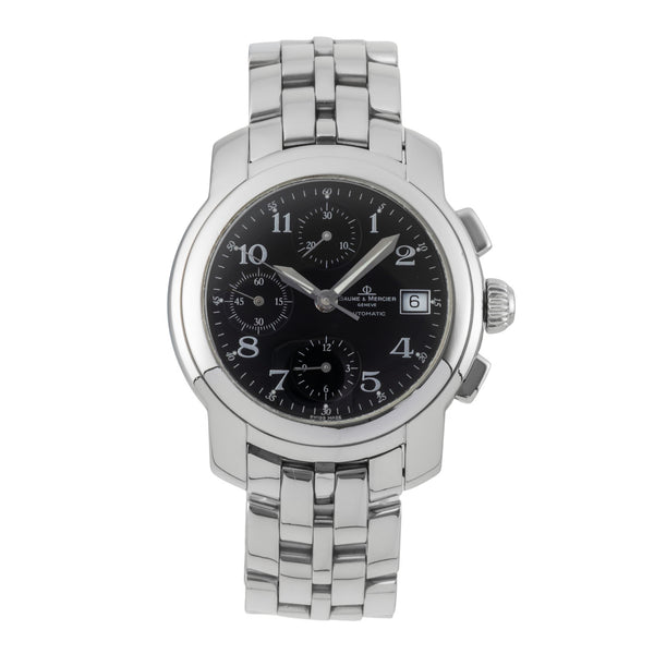 Baume & Mercier Capeland chronographe acier automatique montre pour hommes MV045216  [2600178]