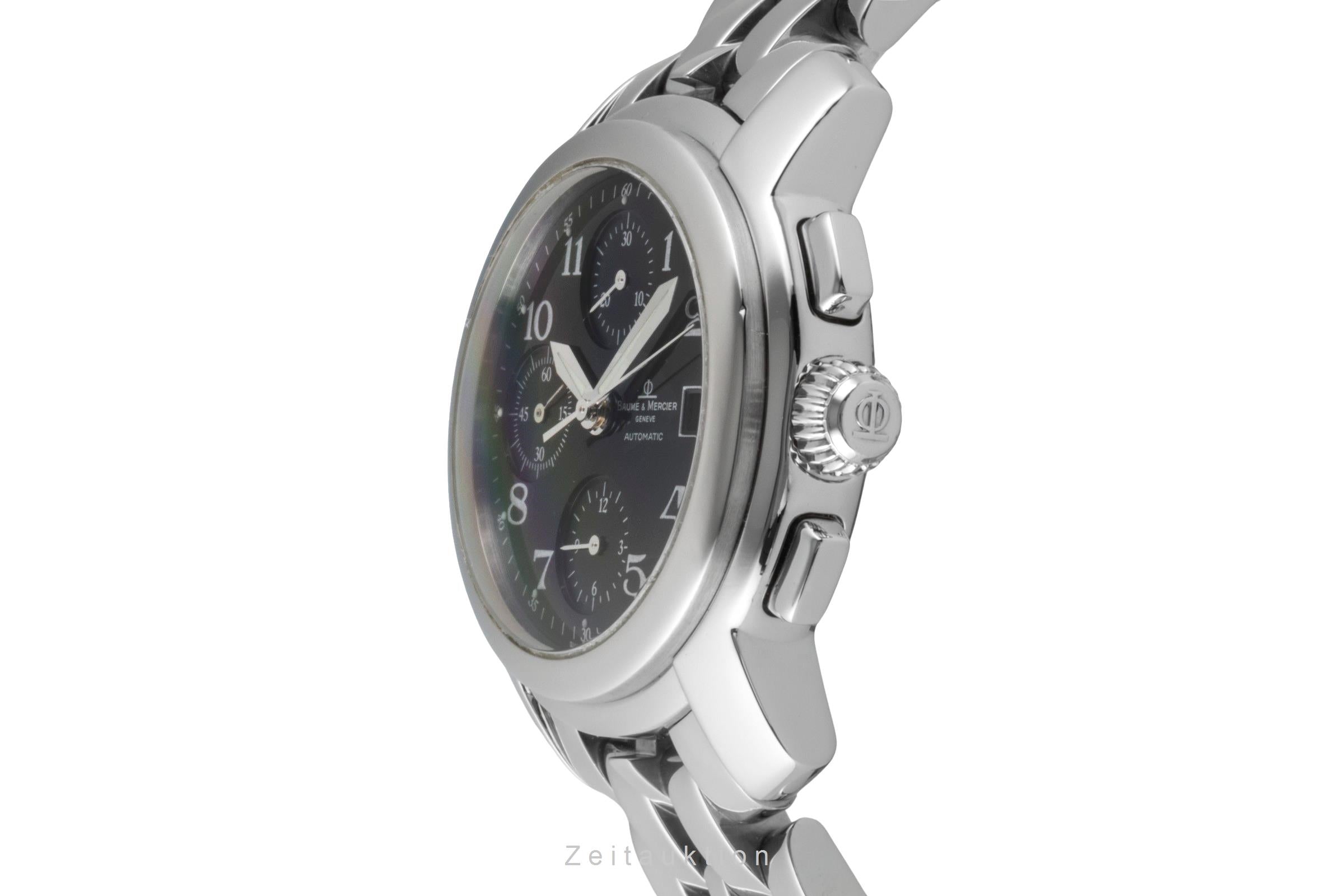 Baume & Mercier Capeland chronographe acier automatique montre pour hommes MV045216  [2600178]