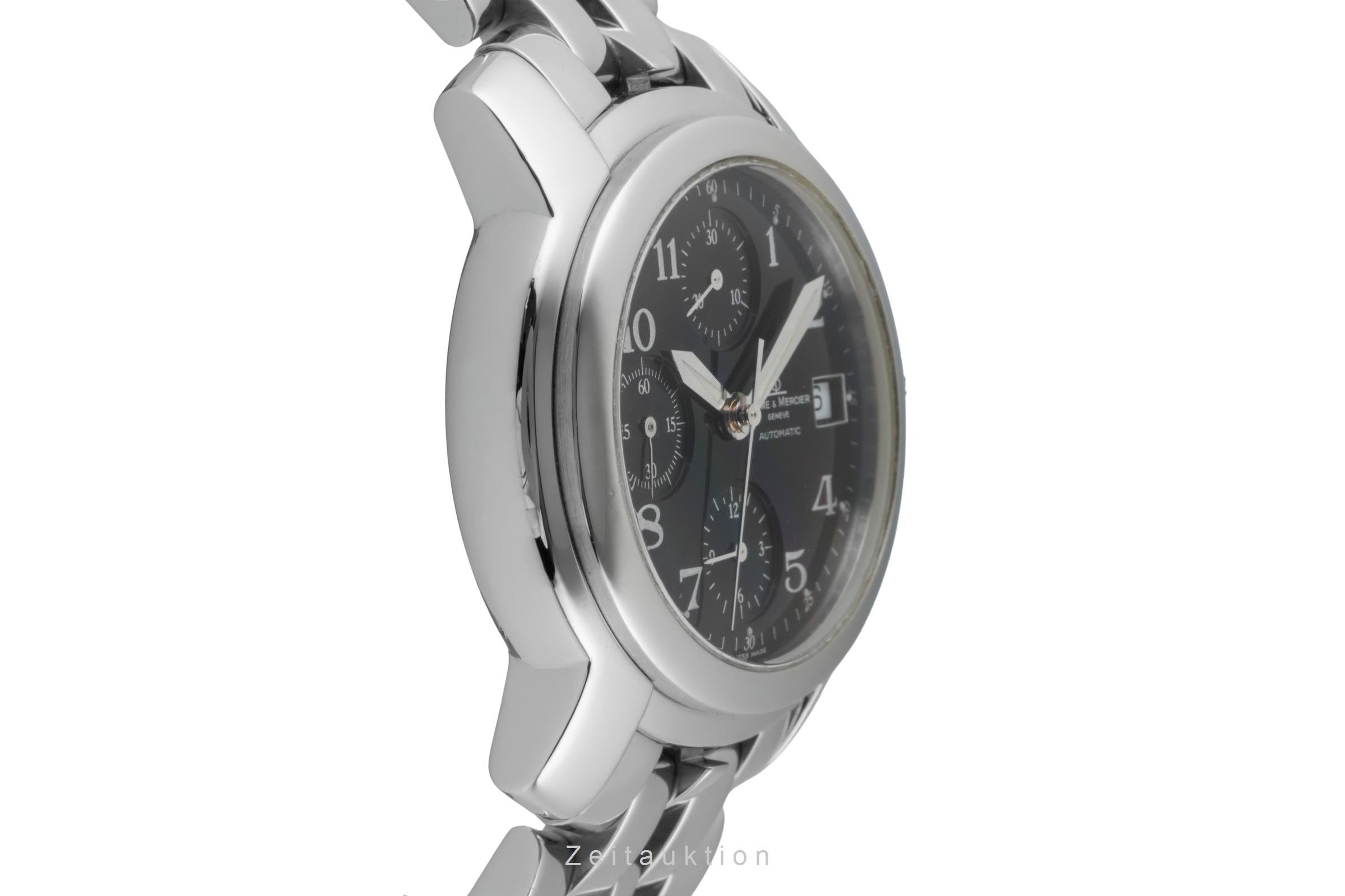 Baume & Mercier Capeland chronographe acier automatique montre pour hommes MV045216  [2600178]