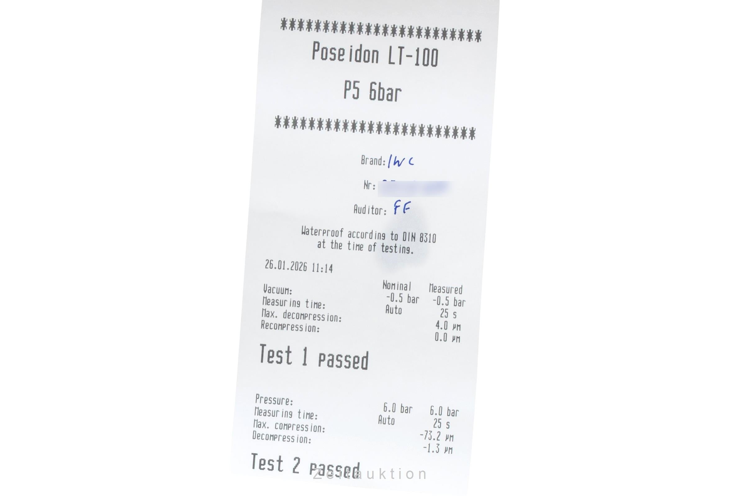 IWC Mark XVI steel automatic men's watch IW325505 LP: 6700EUR  [2600180]