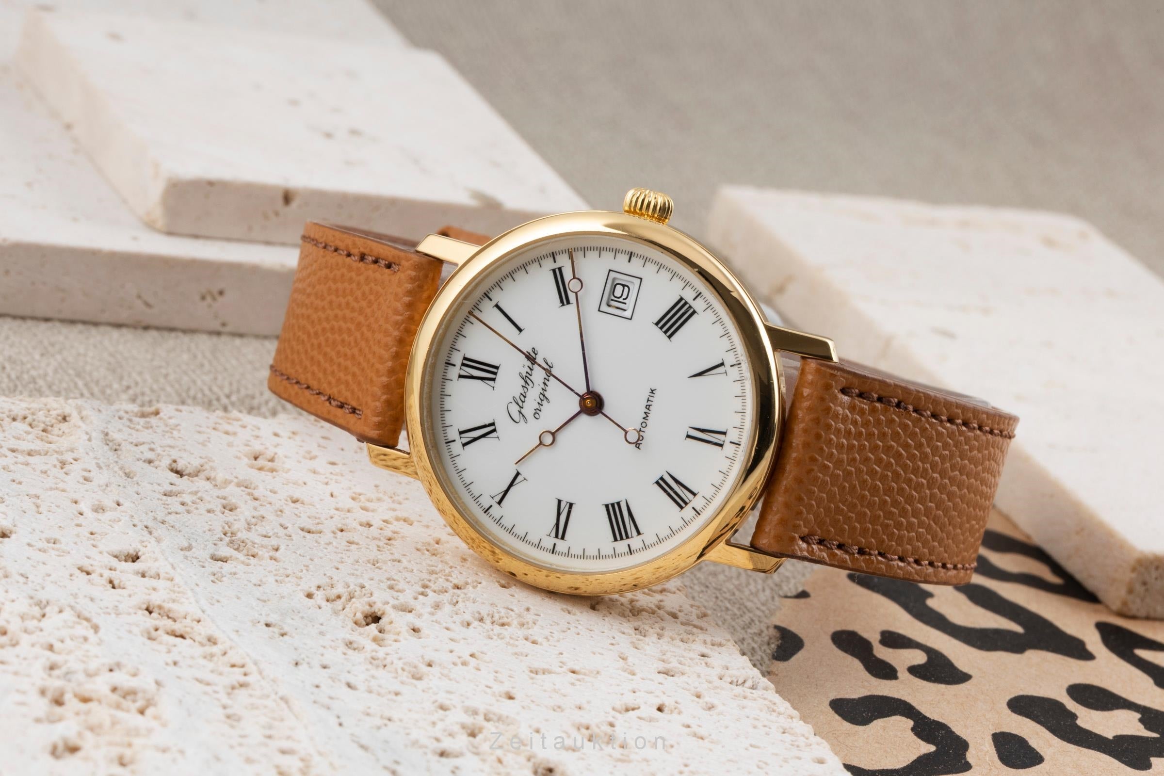 Glashütte gilt-brass automatic men's watch 10-31-01-01-04  [2600182]