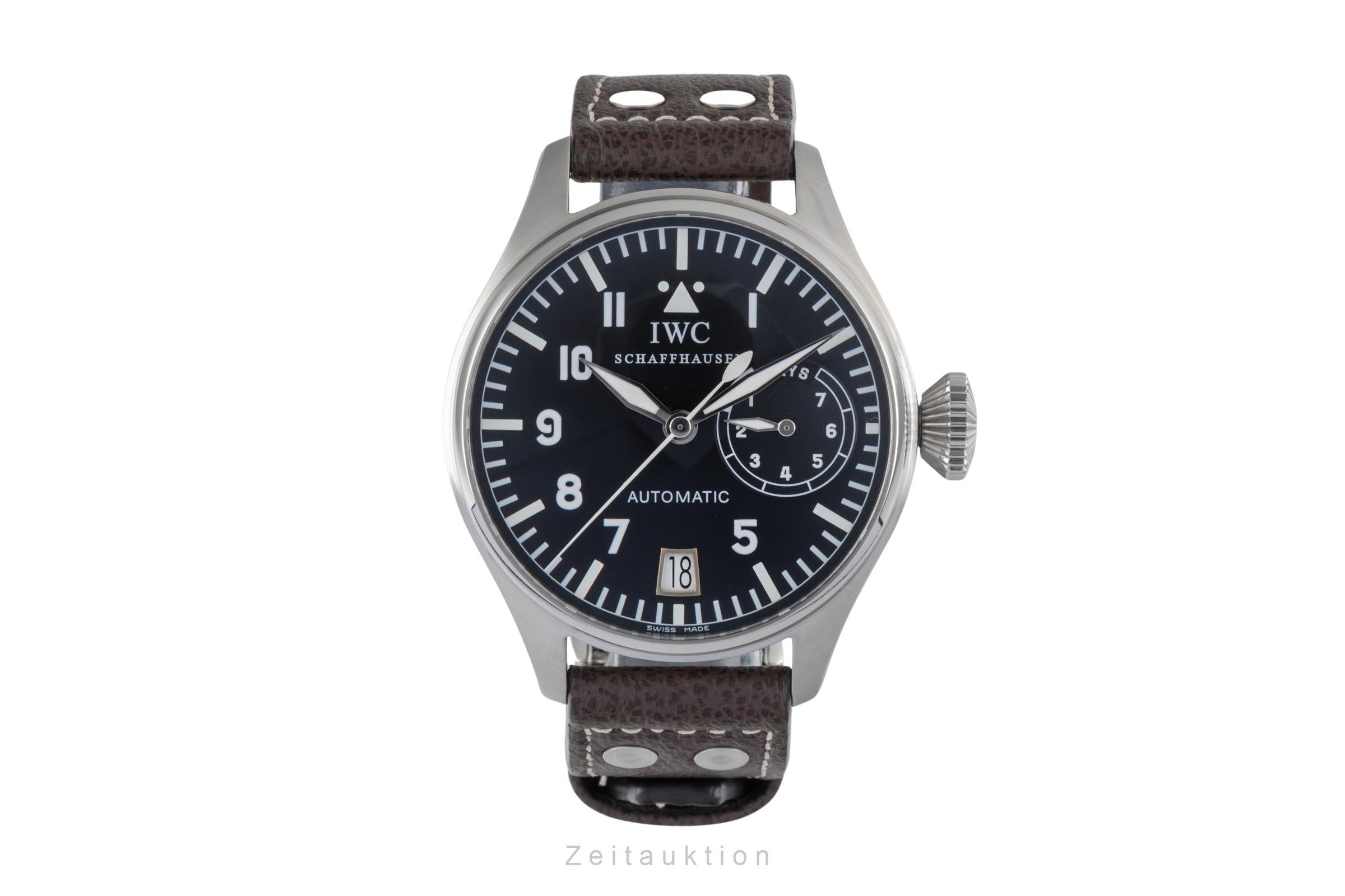 IWC Schaffhausen Big Pilot Automatik 7 Days Edelstahl Herrenuhr Ref IW500201  [2600185]