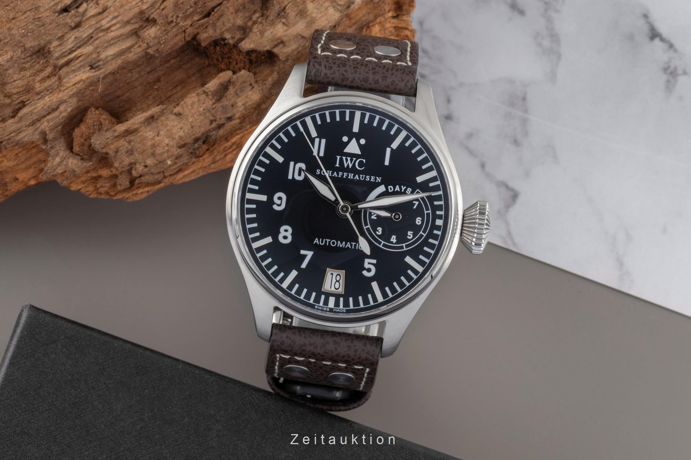 IWC Schaffhausen Big Pilot Automatik 7 Days Edelstahl Herrenuhr Ref IW500201  [2600185]