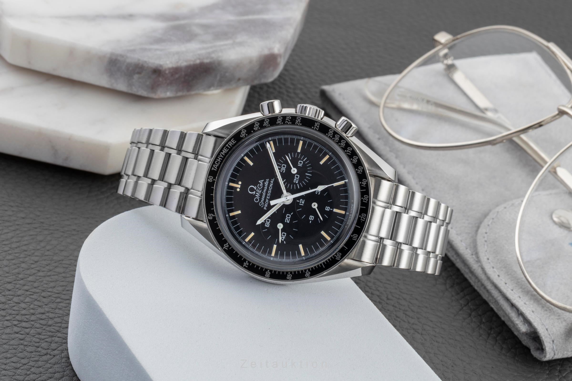 Omega Speedmaster Moonwatch Chronograph Stahl Handaufzug Ref. 3590.50.00 B&P [2600192]