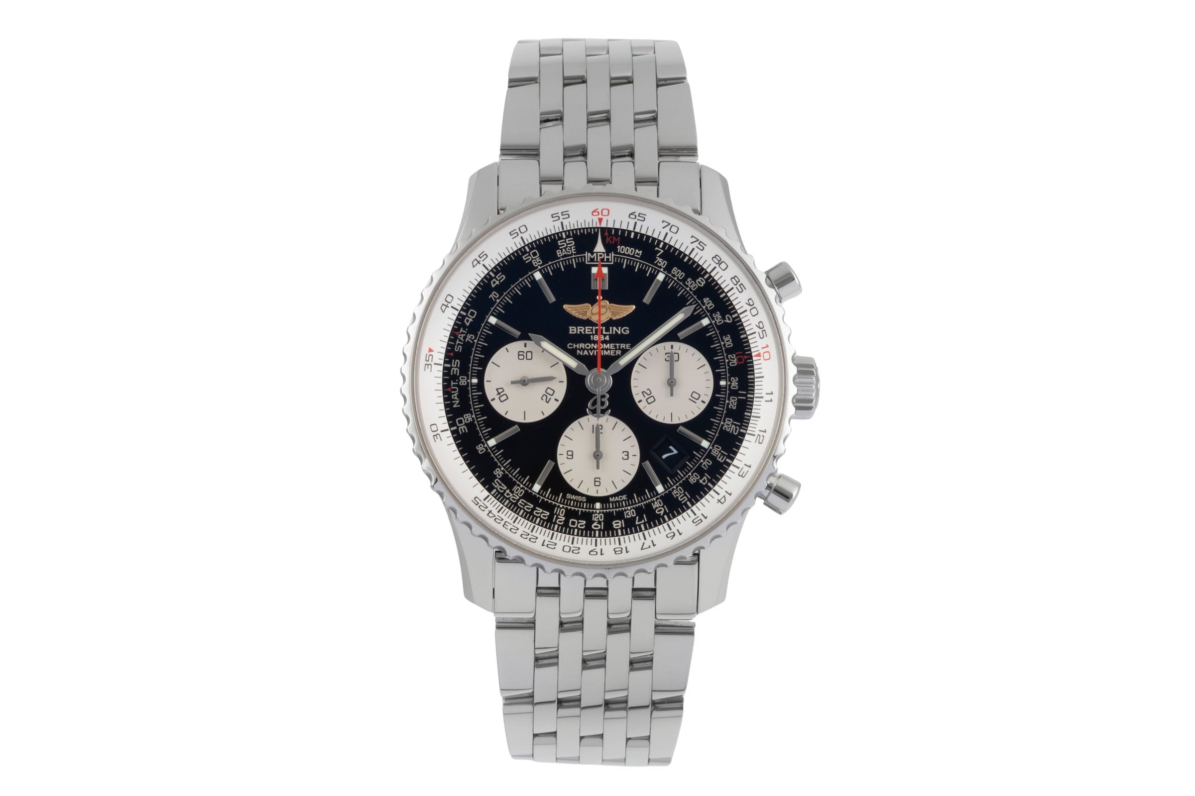 Breitling Navitimer 01 chronograph steel automatic men's watch AB012012/BB01 LP: 9850EUR  [2600194]