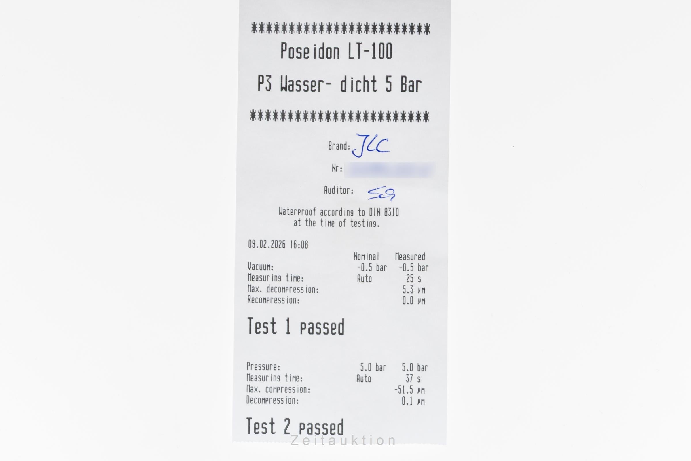 Jaeger LeCoultre Master Control Stahl Automatik Herrenuhr R. Q1548470 176.8.40.S [2600196]