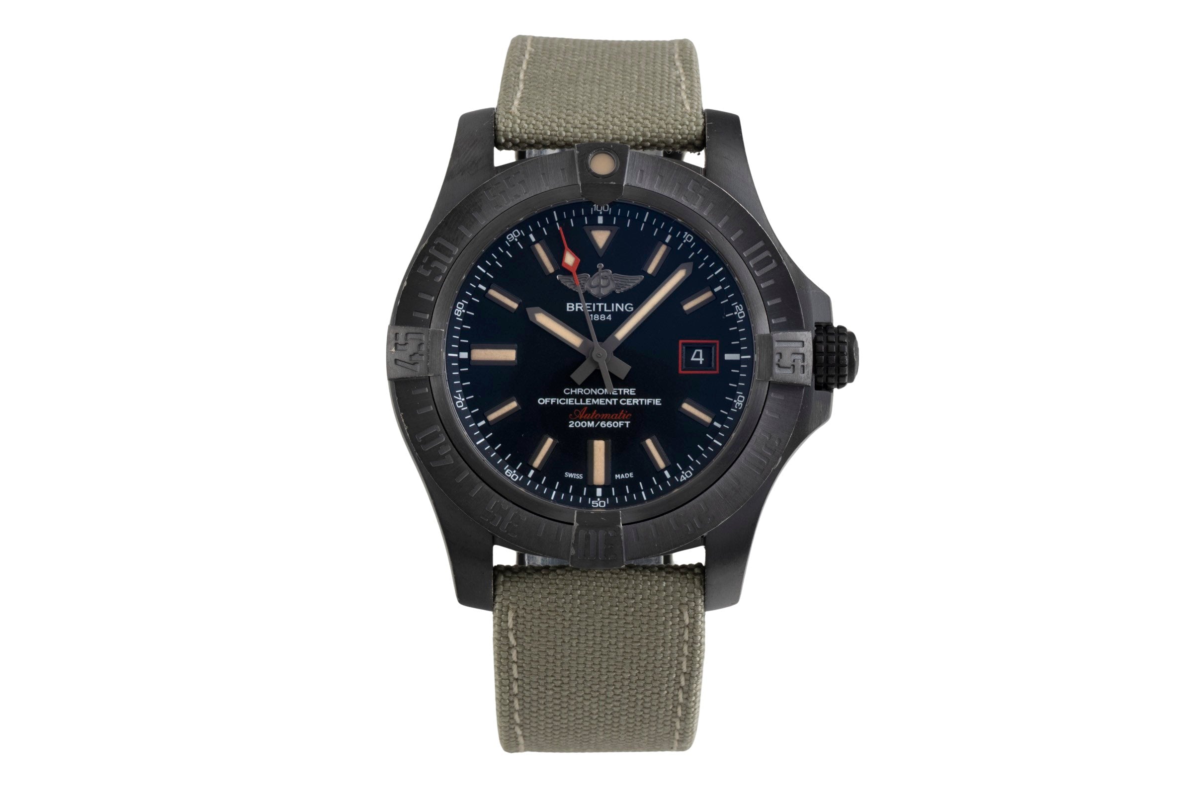 Breitling Avenger Blackbird 44 titanio automático reloj para caballeros V1731110/BD74  [2600201]