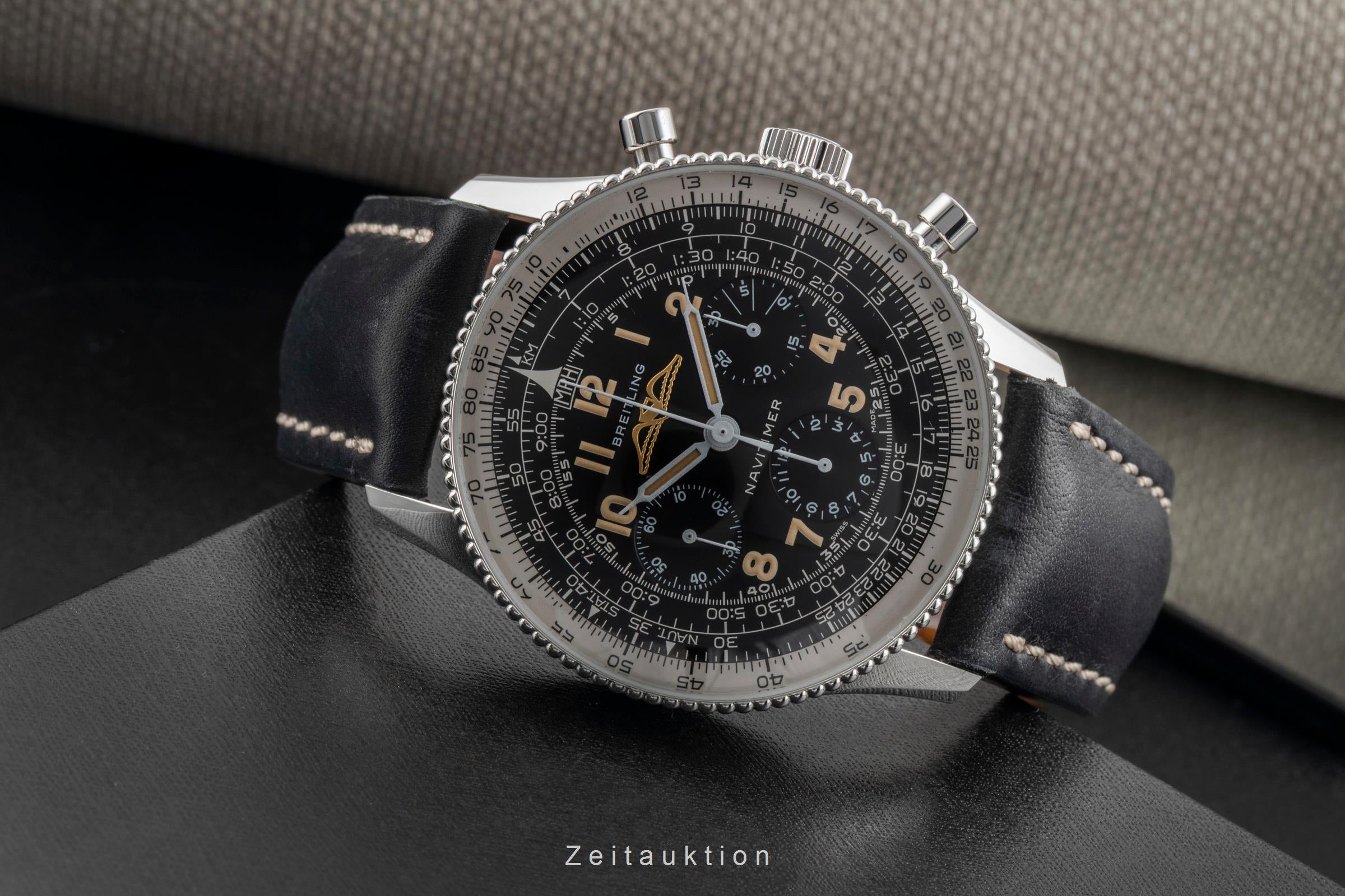 Breitling Navitimer cronografo acciaio carica manuale orologio da uomo AB0910371B1X1 LP: 8800EUR Limited  [2600208]