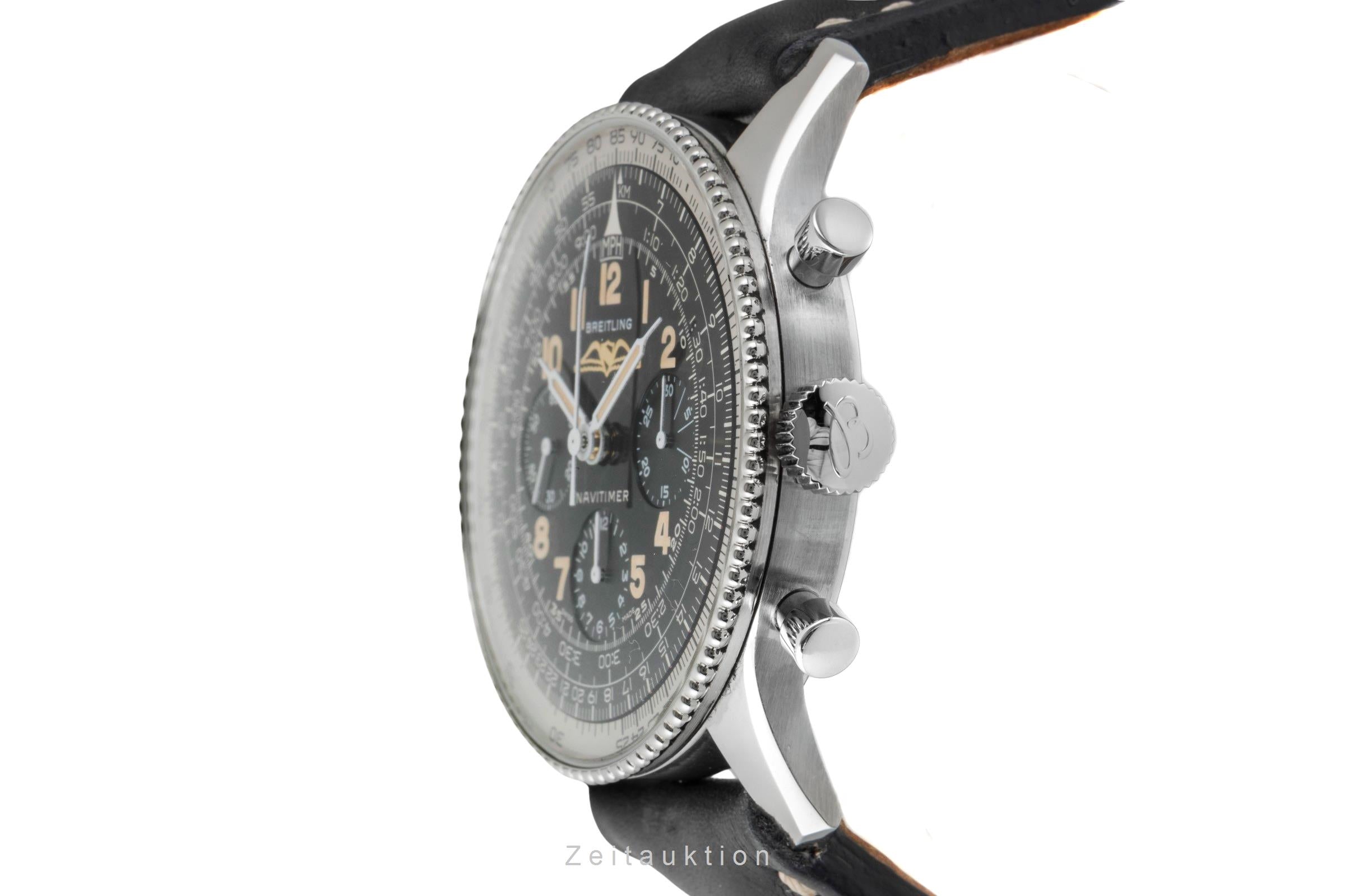 Breitling Navitimer cronografo acciaio carica manuale orologio da uomo AB0910371B1X1 LP: 8800EUR Limited  [2600208]