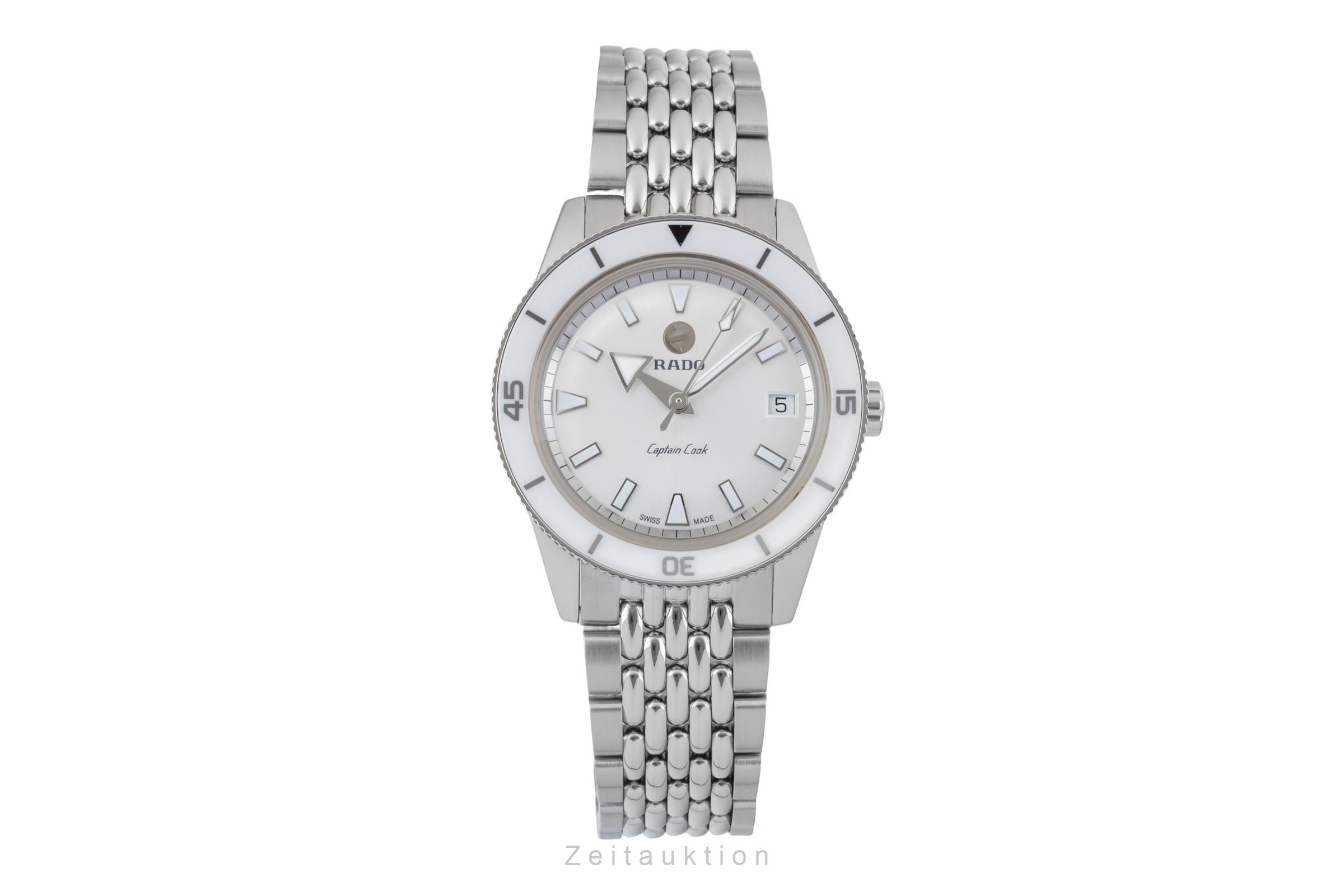 Rado Captain Cook Automatik Edelstahl Damenuhr Ref. R32500013 B&P 2021 [2600210]
