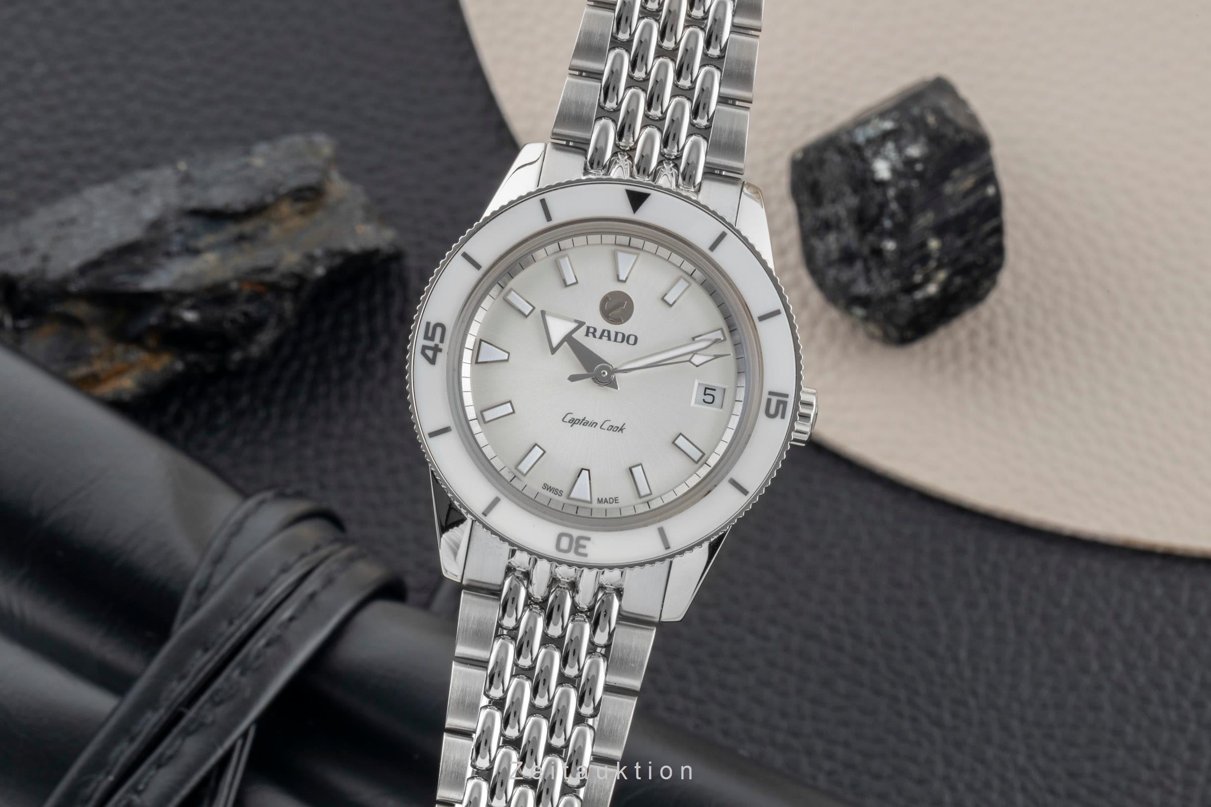 Rado Captain Cook Automatik Edelstahl Damenuhr Ref. R32500013 B&P 2021 [2600210]