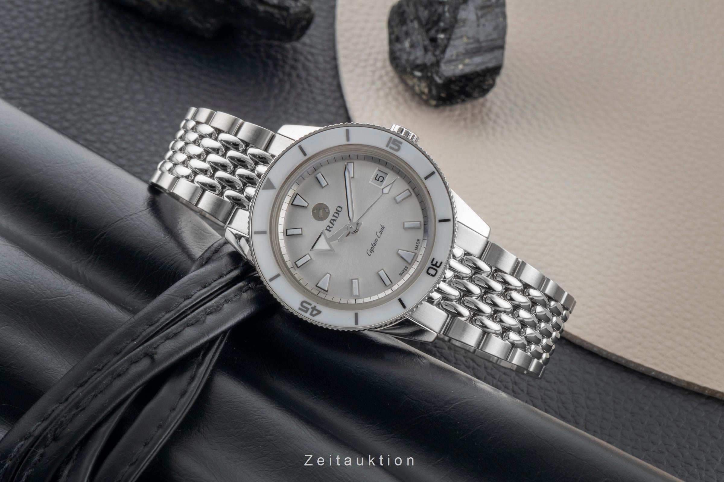 Rado Captain Cook Automatik Edelstahl Damenuhr Ref. R32500013 B&P 2021 [2600210]