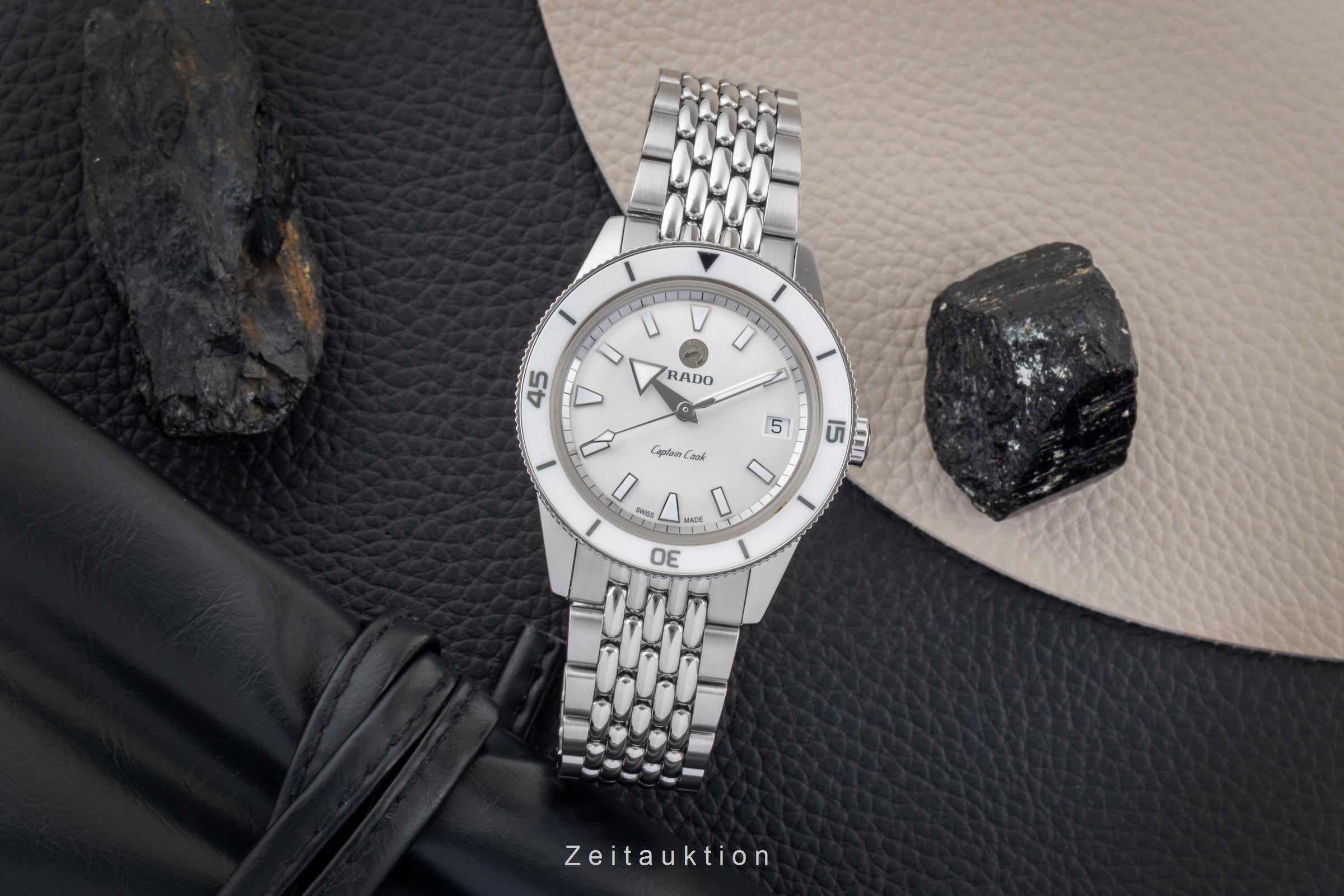 Rado Captain Cook Automatik Edelstahl Damenuhr Ref. R32500013 B&P 2021 [2600210]