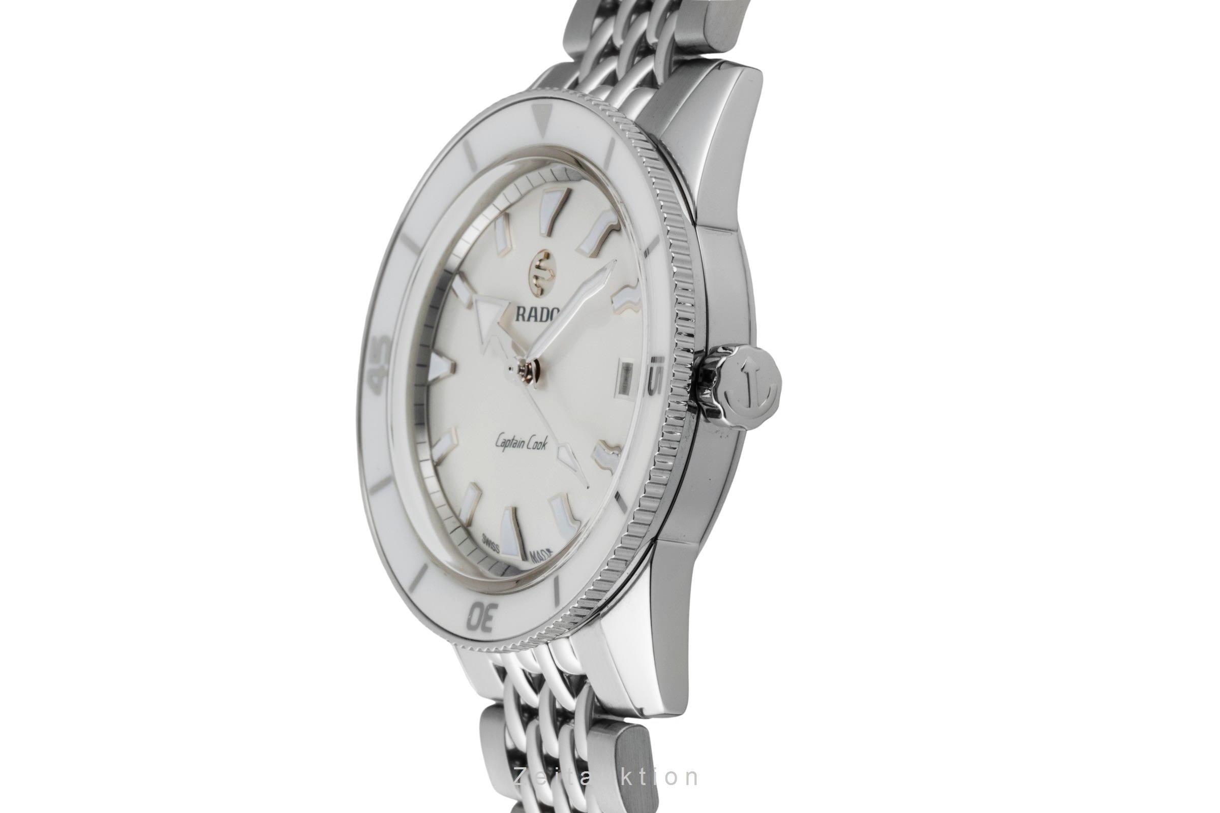 Rado Captain Cook Automatik Edelstahl Damenuhr Ref. R32500013 B&P 2021 [2600210]