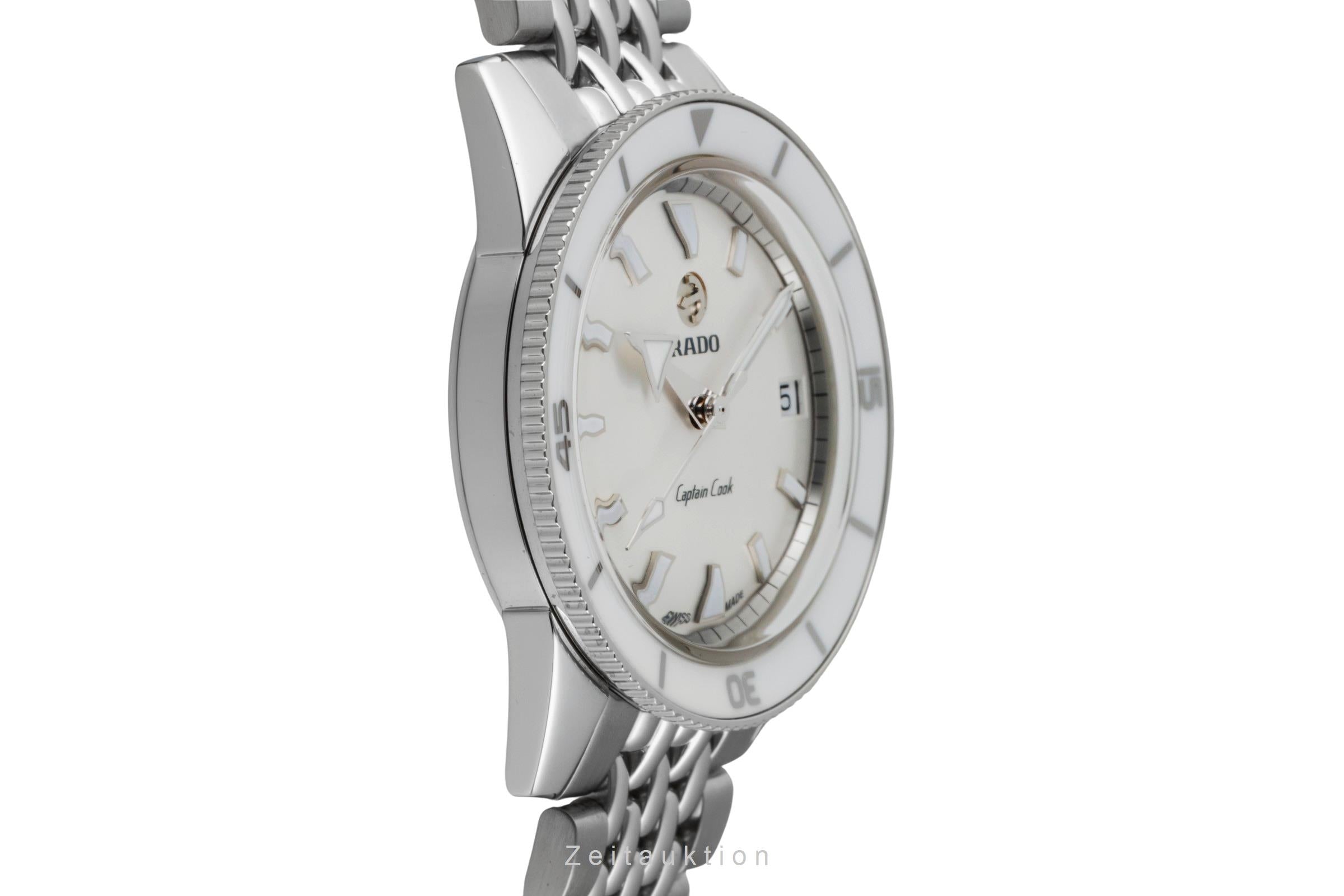 Rado Captain Cook Automatik Edelstahl Damenuhr Ref. R32500013 B&P 2021 [2600210]