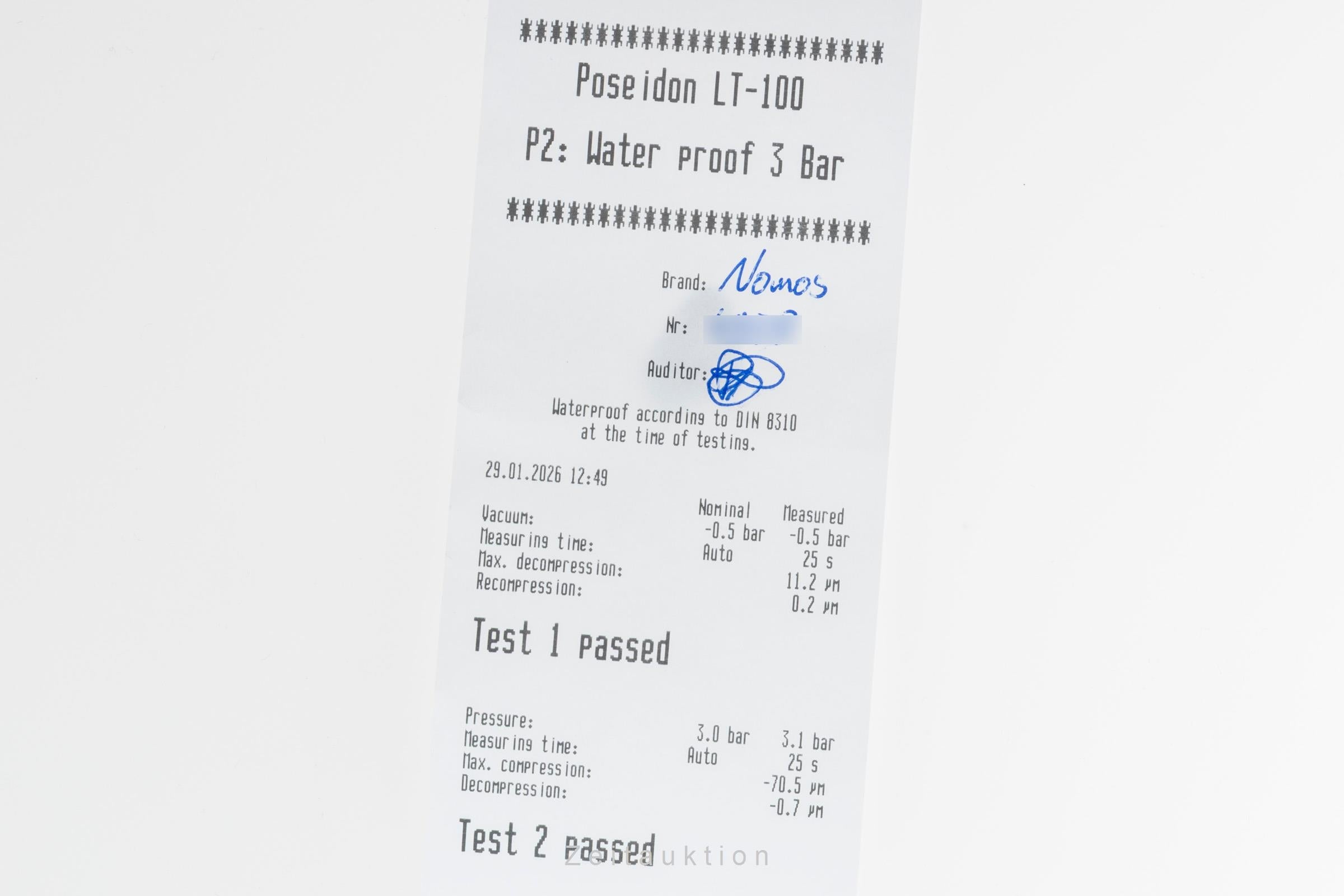 Nomos Zürich acero automático reloj para caballeros 802  [2600211]