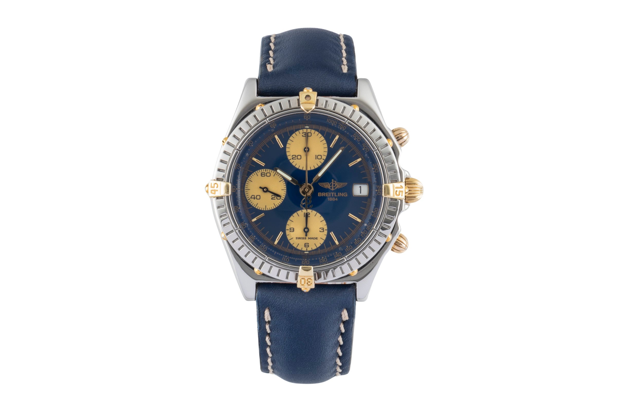Breitling Chronomat chronograph steel / gold automatic men's watch B13048  [2600215]