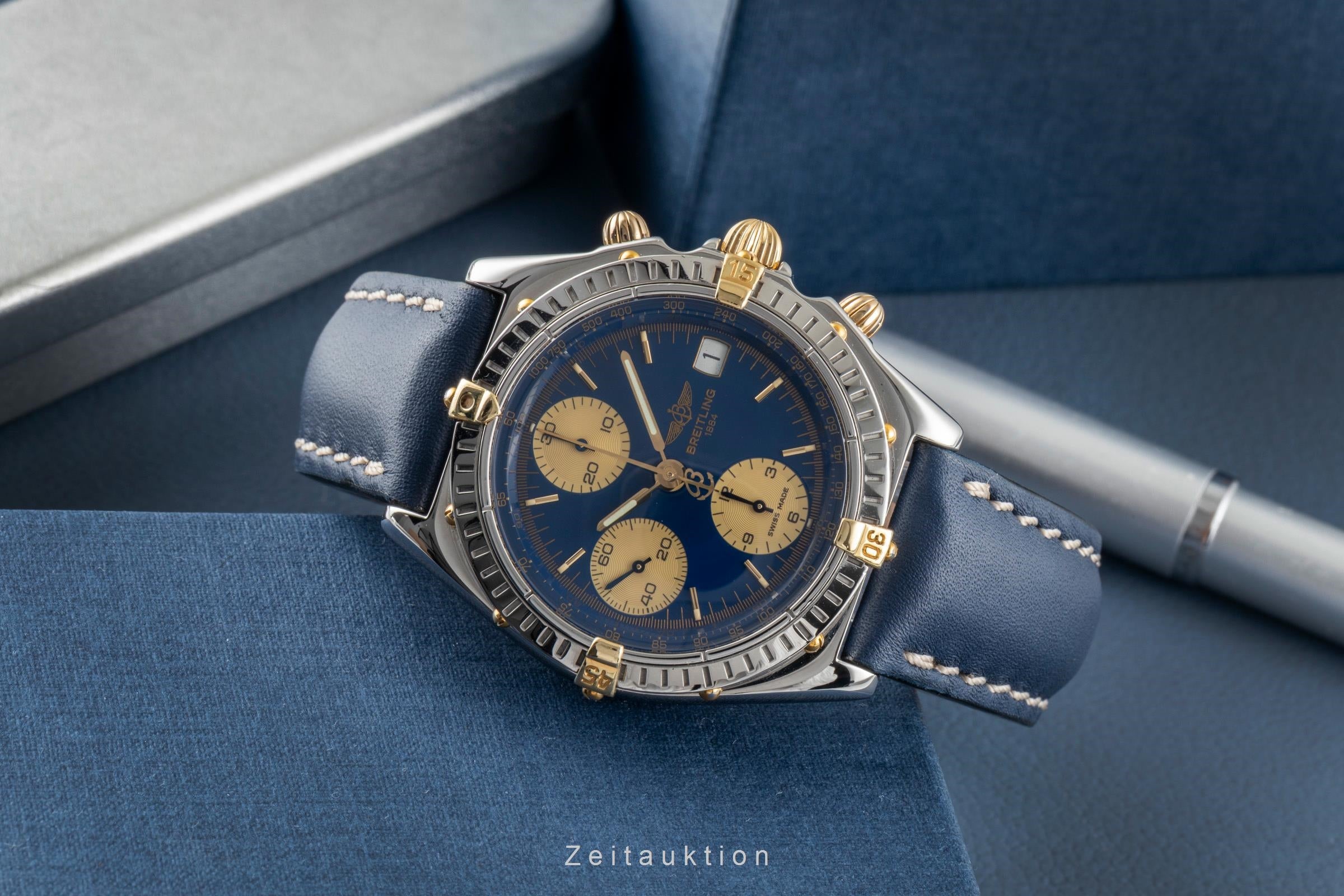 Breitling Chronomat chronograph steel / gold automatic men's watch B13048  [2600215]