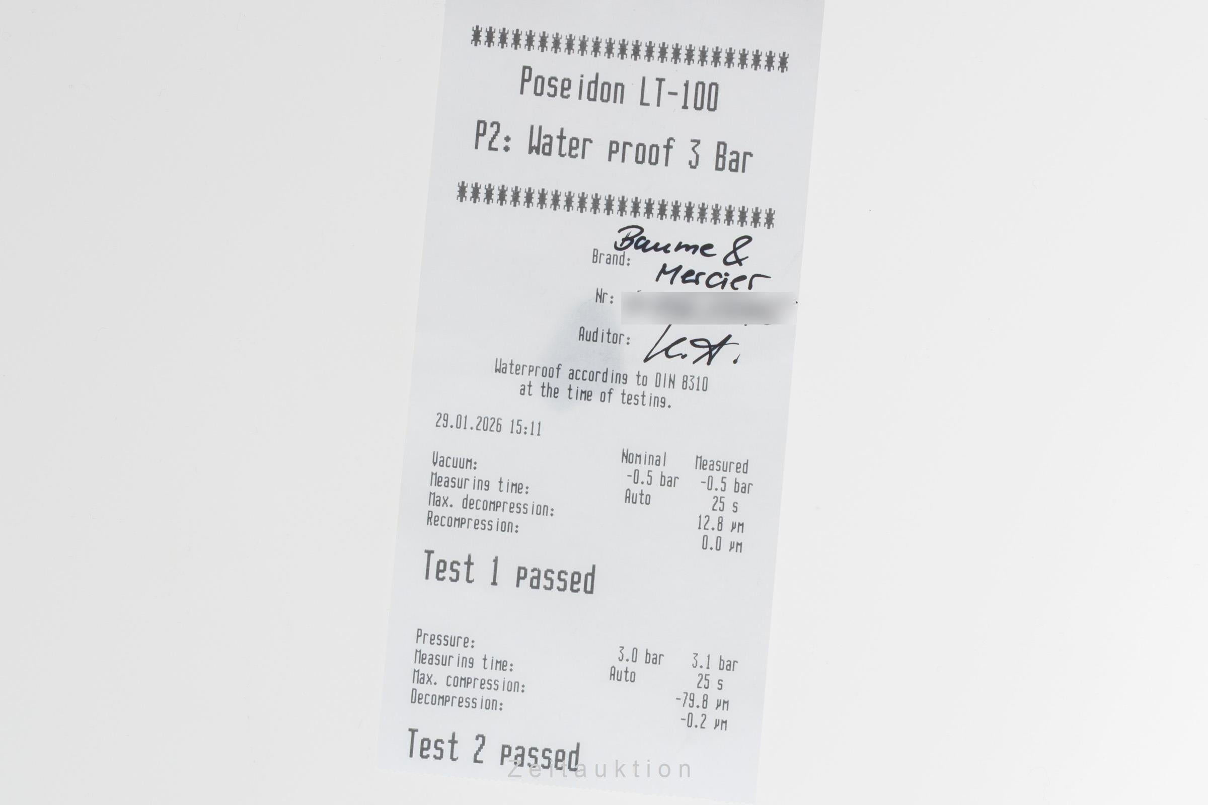 Baume & Mercier Classima chronograph steel automatic men's watch M0A68541  65533  [2600216]