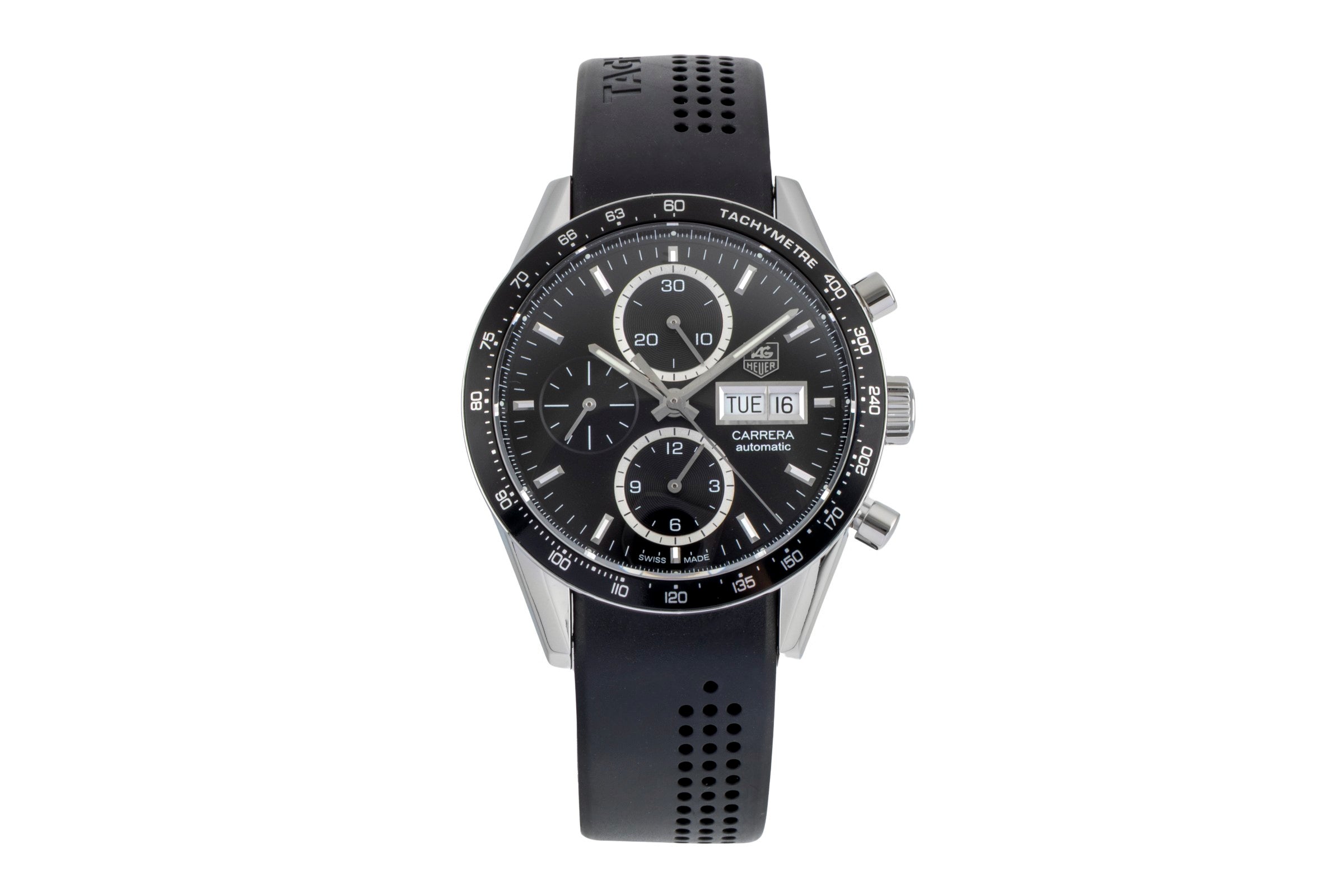 Tag Heuer Carrera chronograph steel automatic men's watch CV201AG LP: 7950EUR  [2600217]