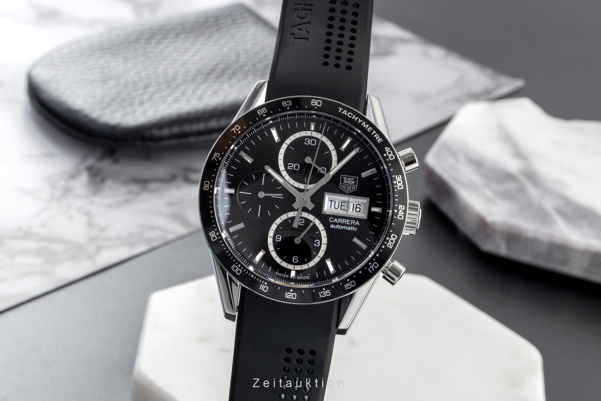 Tag Heuer Carrera chronograph steel automatic men's watch CV201AG LP: 7950EUR  [2600217]