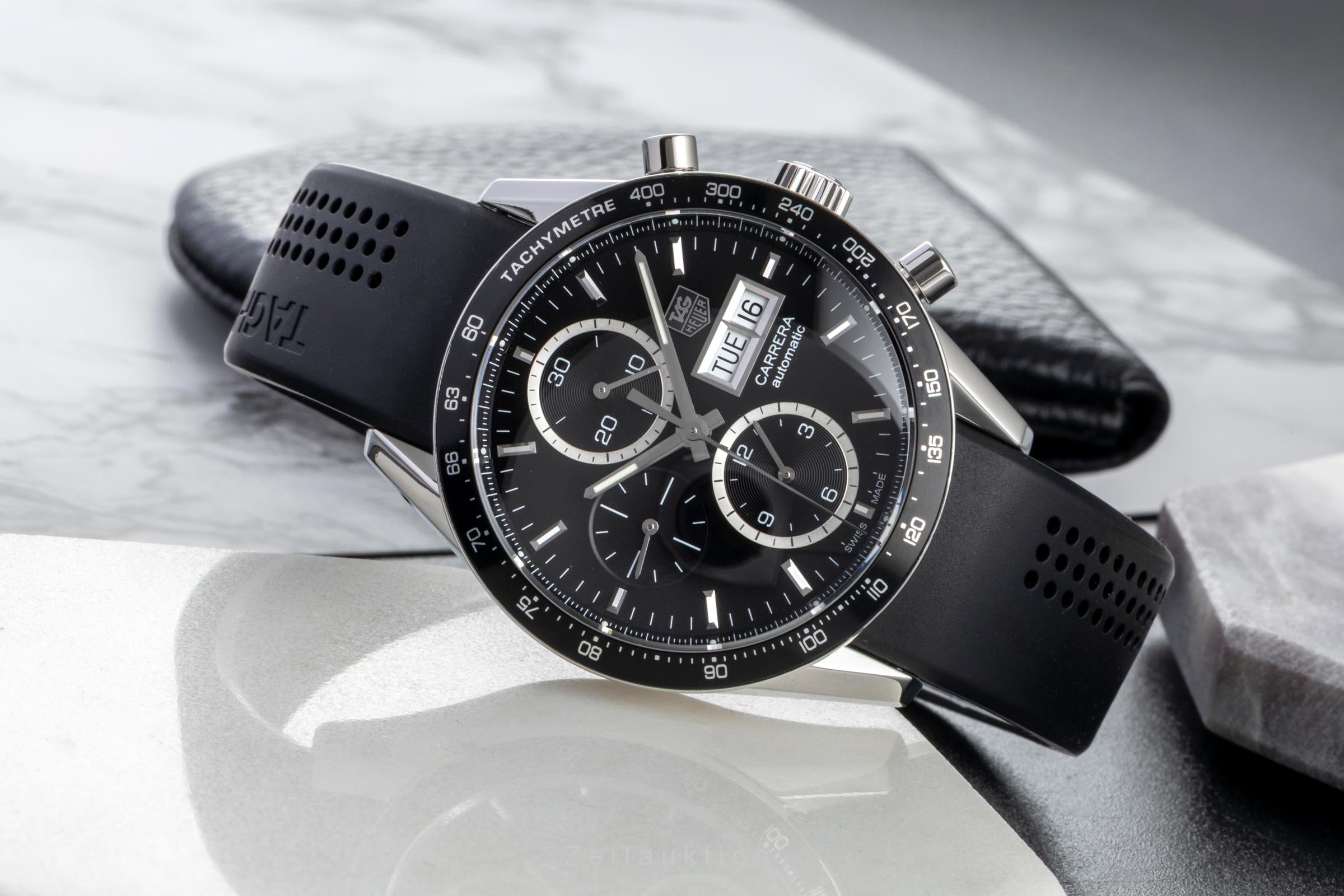 Tag Heuer Carrera chronograph steel automatic men's watch CV201AG LP: 7950EUR  [2600217]