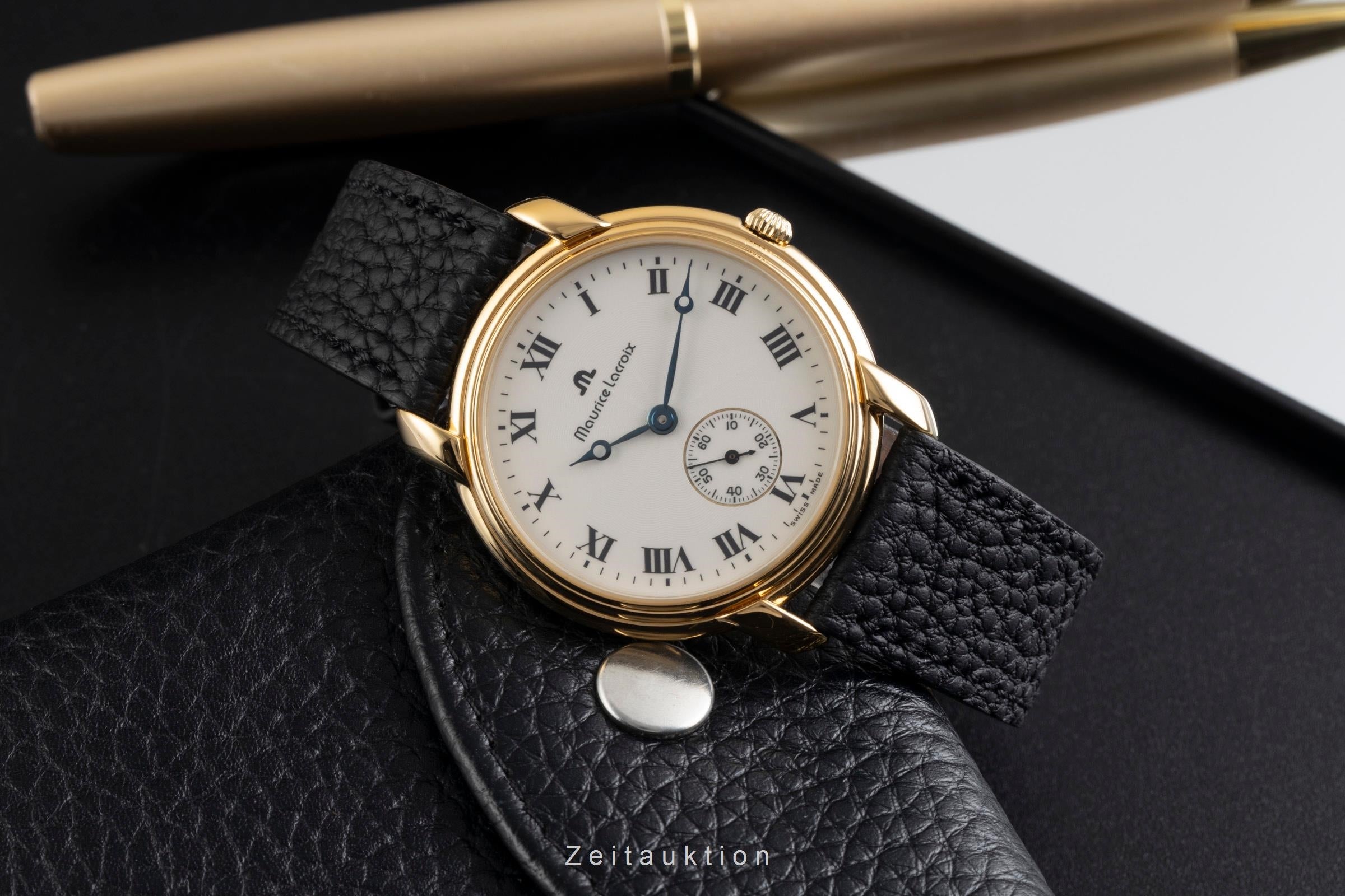 Maurice Lacroix Mecanique laiton doré à remontage manuel montre pour hommes 4905  [2600220]