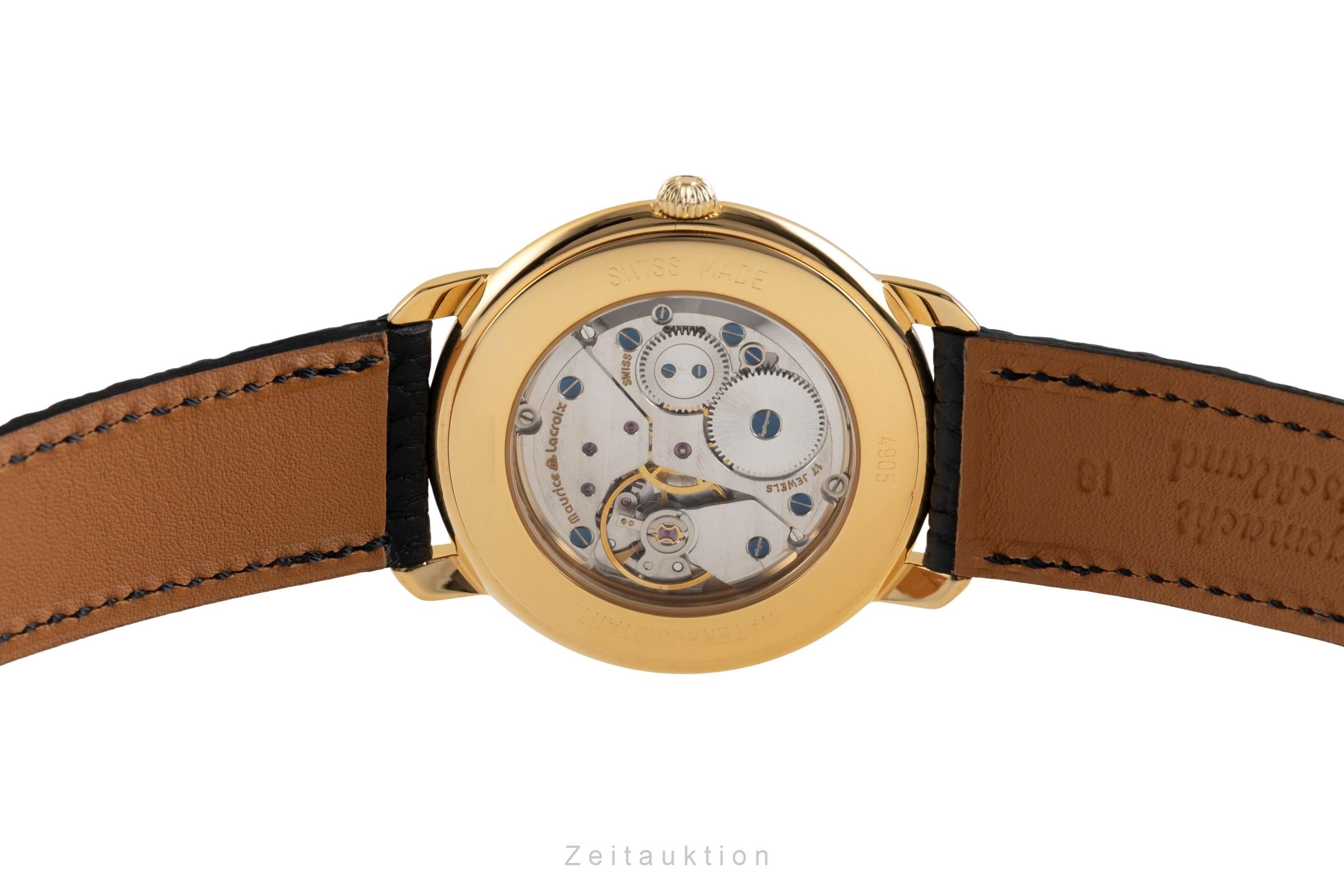 Maurice Lacroix Mecanique laiton doré à remontage manuel montre pour hommes 4905  [2600220]