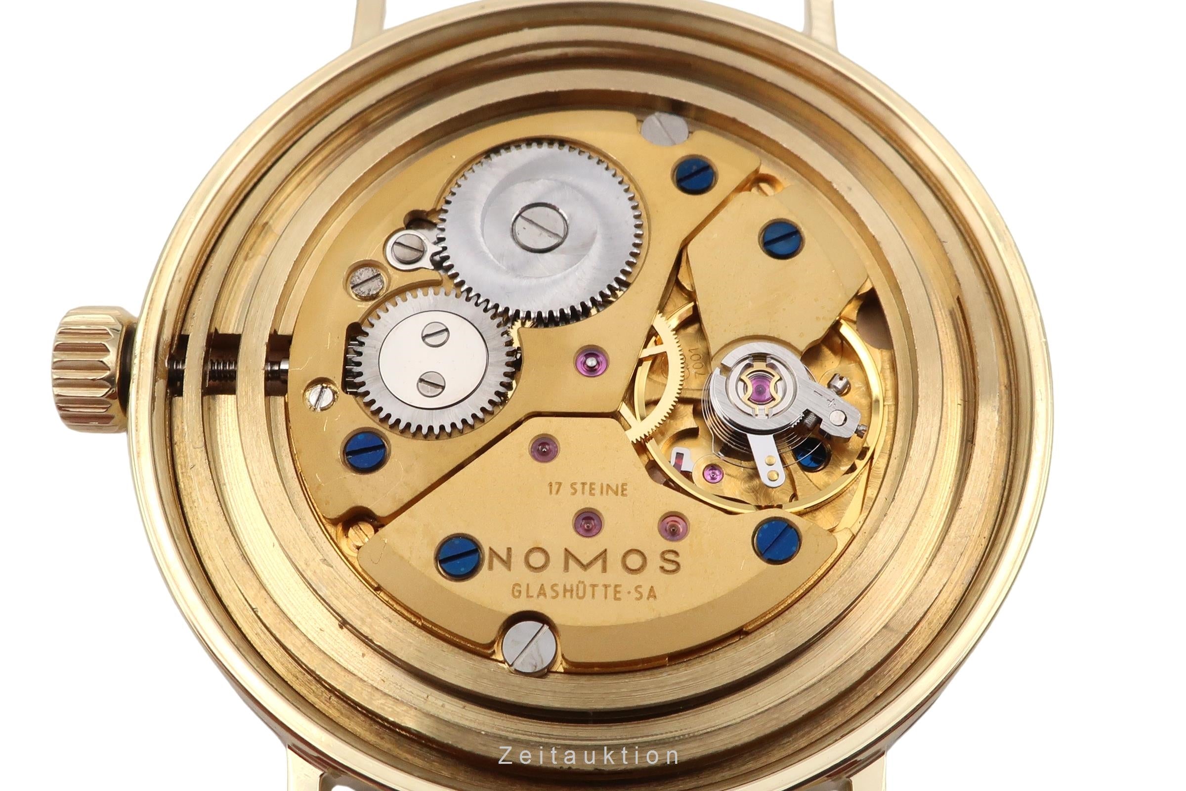 Nomos Tangente oro de 18 quilates cuerda manual unisex Tangente Gold  [2600223]