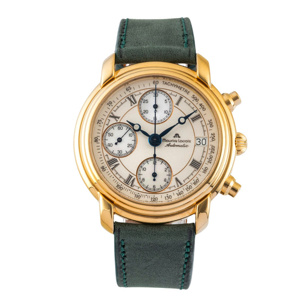 Maurice Lacroix Croneo chronograph gilt-brass automatic men's watch 03274-4311  [2600226]