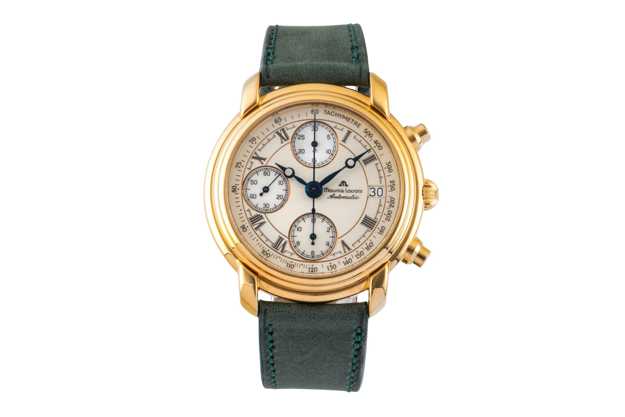 Maurice Lacroix Croneo chronograph gilt-brass automatic men's watch 03274-4311  [2600226]