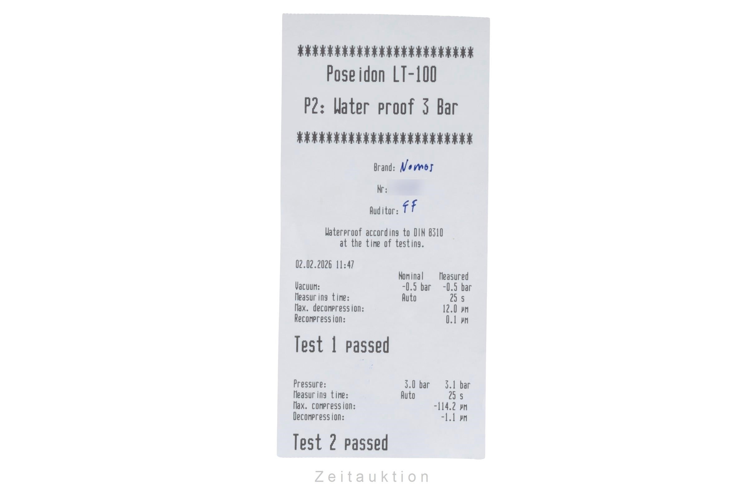 Nomos Tangomat steel automatic men's watch 635 LP: 4040EUR  [2600234]