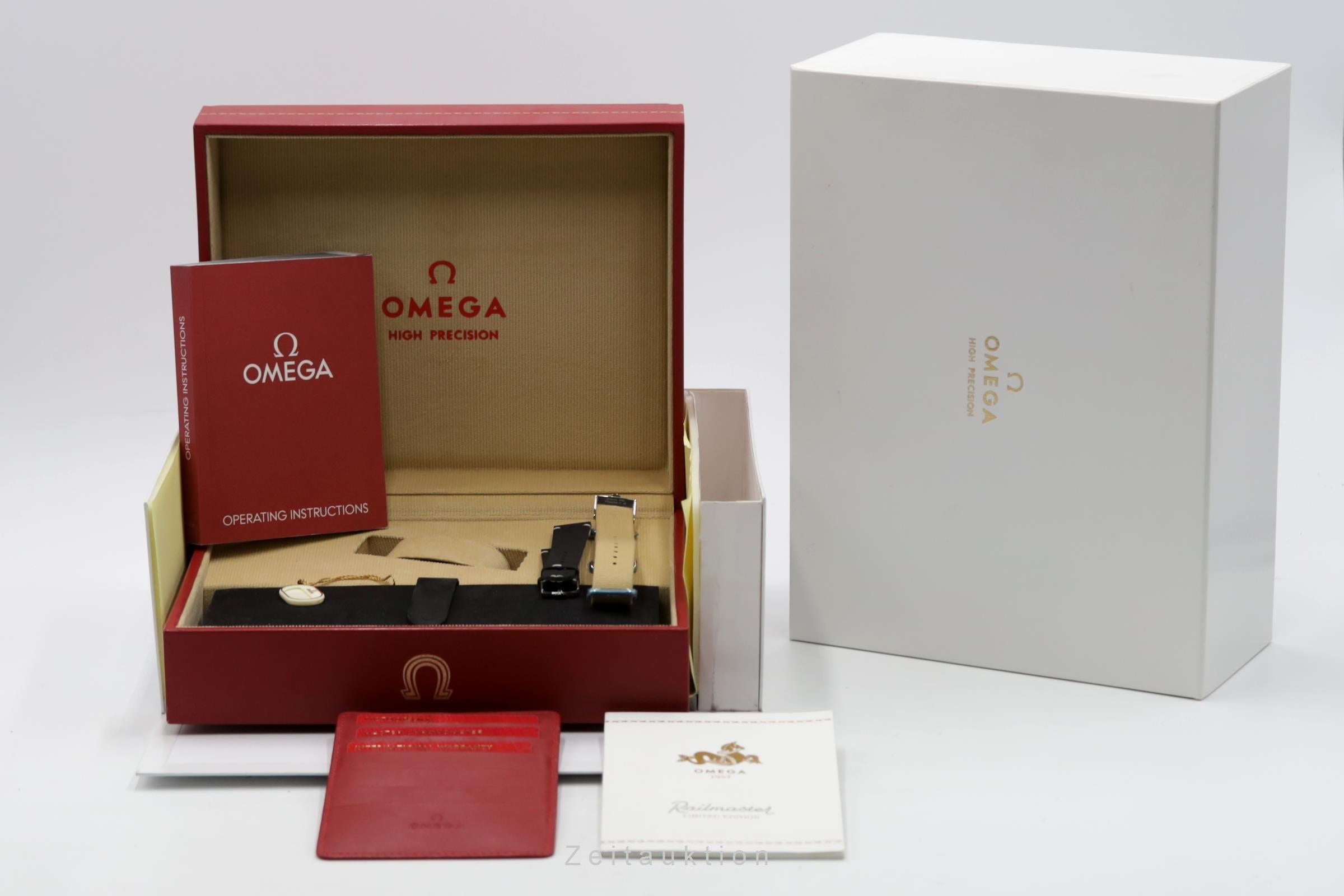 Omega Railmaster Stahl Automatik Herrenuhr Ref. 220.10.38.20.01.002 B&P 2019 [2600235]