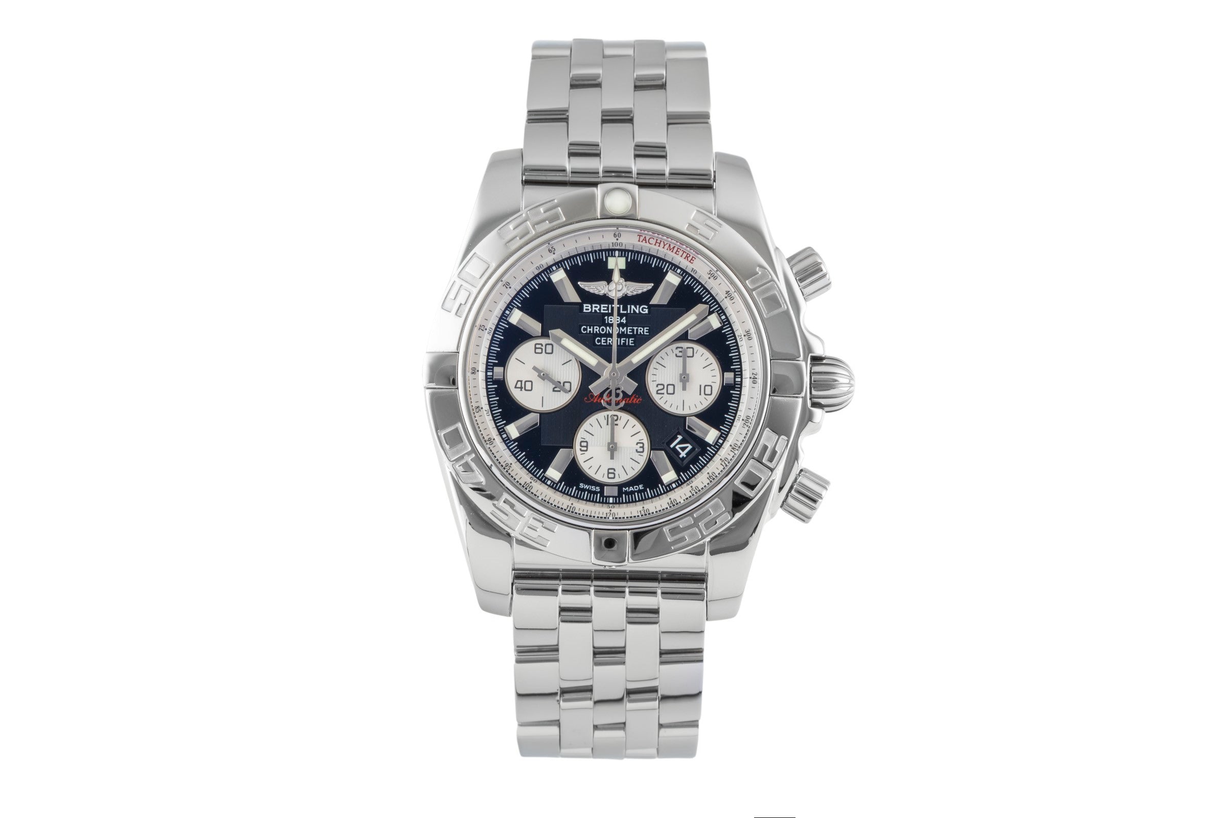 Breitling Chronomat 44 chronograph steel automatic men's watch A011B67PA   AB0110  [2600239]