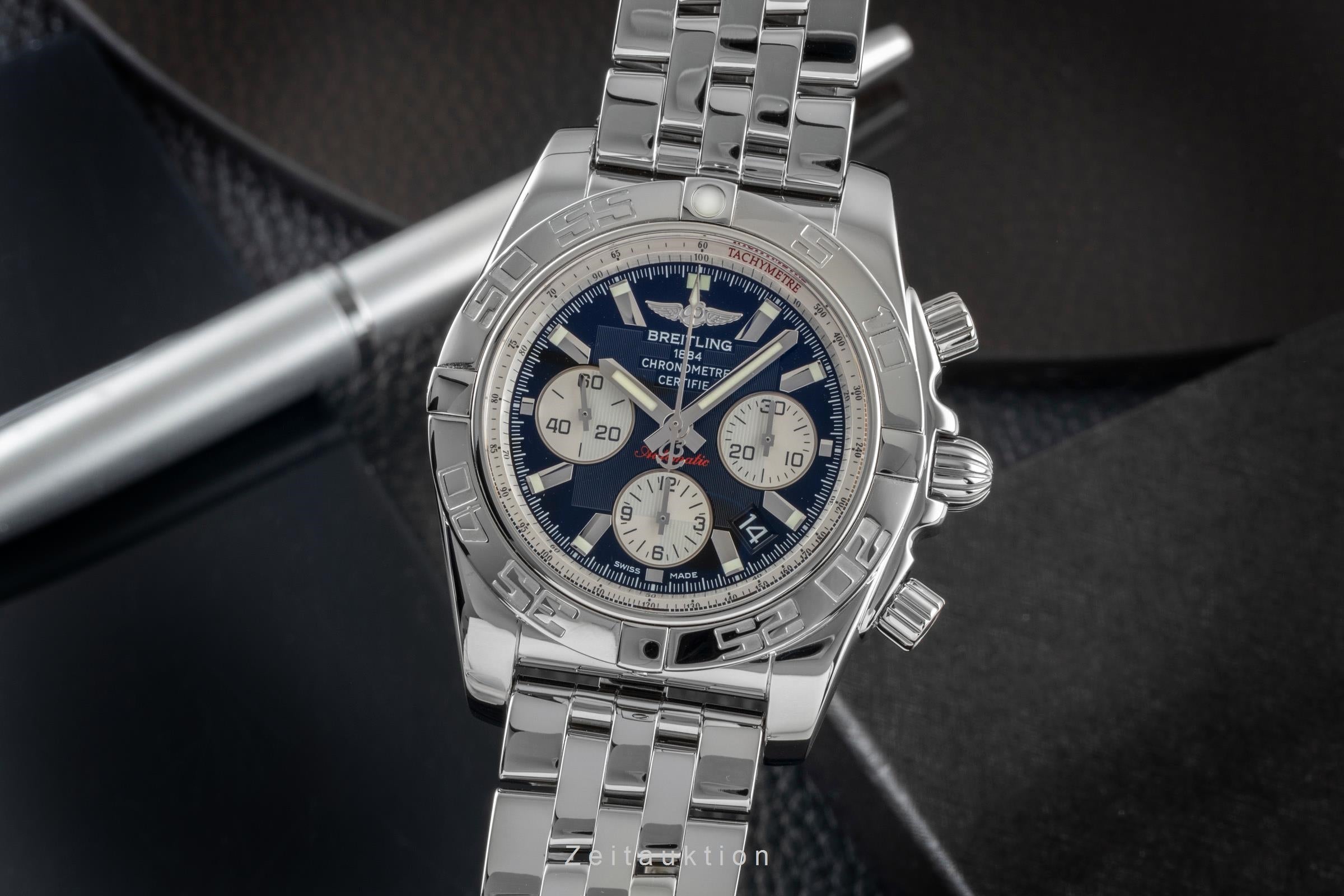 Breitling Chronomat 44 chronograph steel automatic men's watch A011B67PA   AB0110  [2600239]