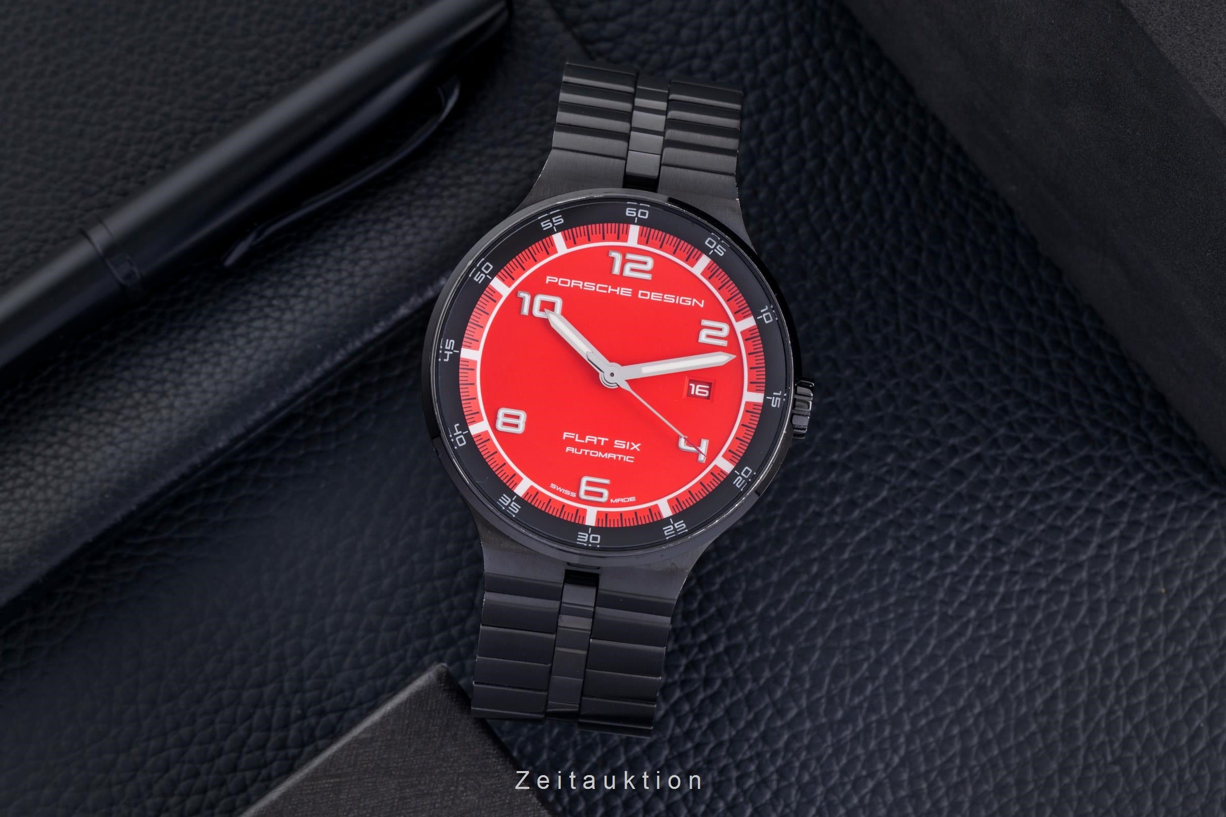 Porsche Design Flat Six Stahl Automatik Herrenuhr Ref. 6350.43.74.0275 B&P 2016 [2600243]