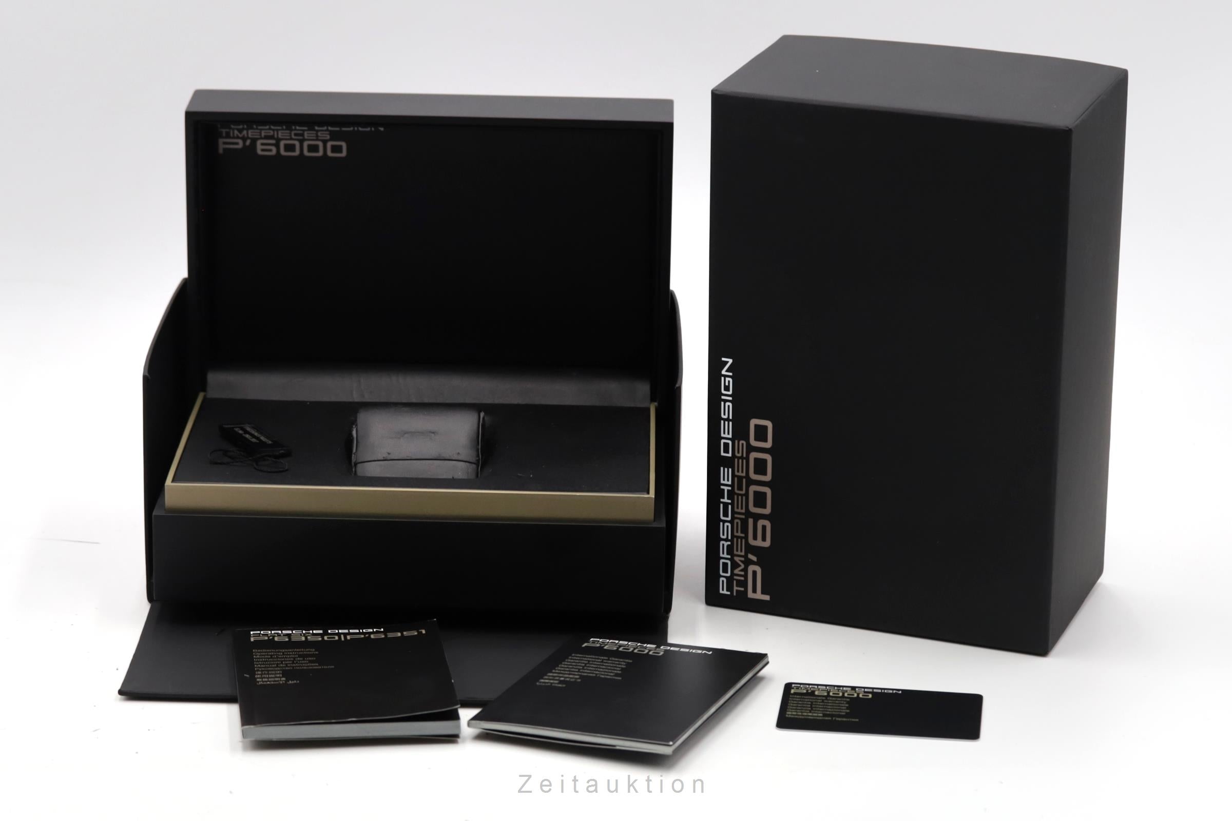 Porsche Design Flat Six Stahl Automatik Herrenuhr Ref. 6350.43.74.0275 B&P 2016 [2600243]