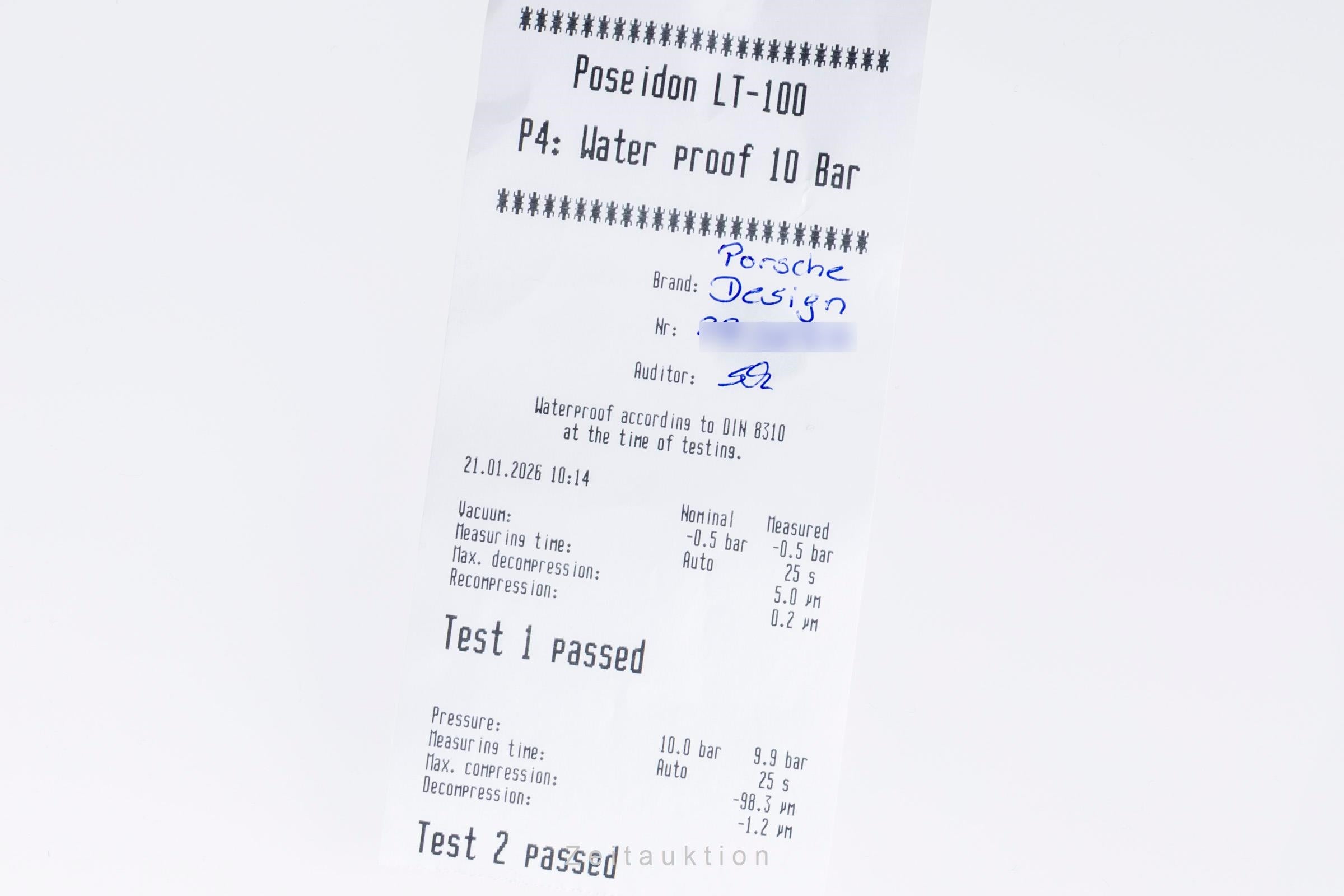 Porsche Design Flat Six Stahl Automatik Herrenuhr Ref. 6350.43.74.0275 B&P 2016 [2600243]